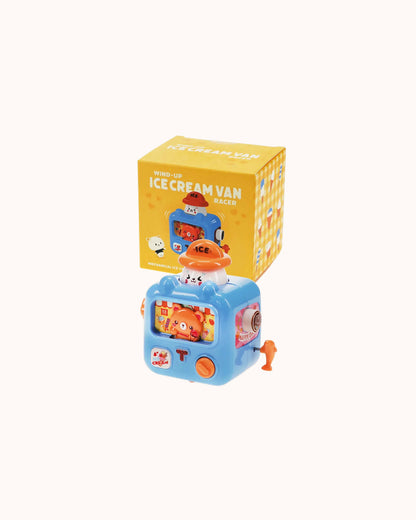 Aufziehbarer Renn-Eiswagen in blau