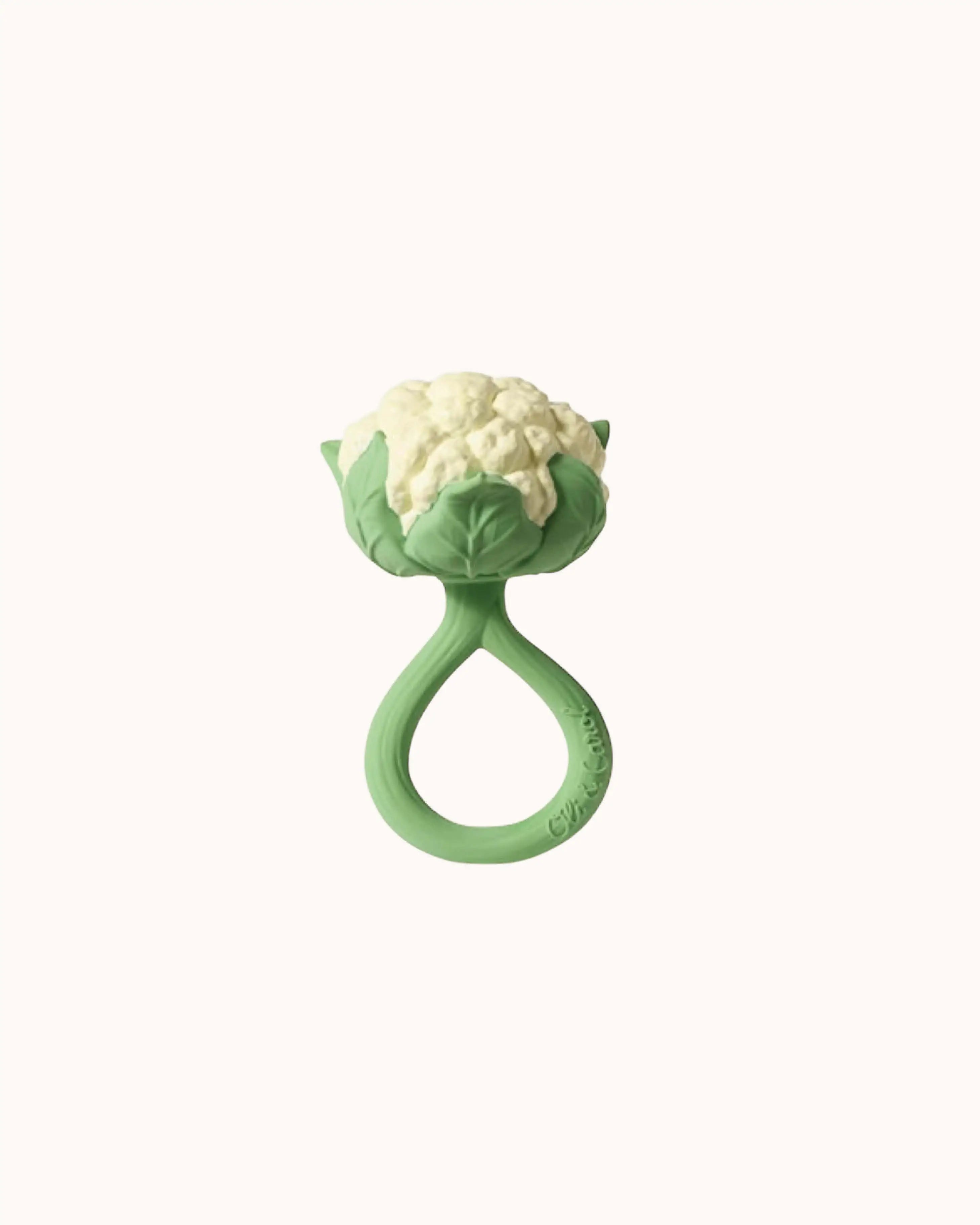 Beißring und Rassel Blumenkohl