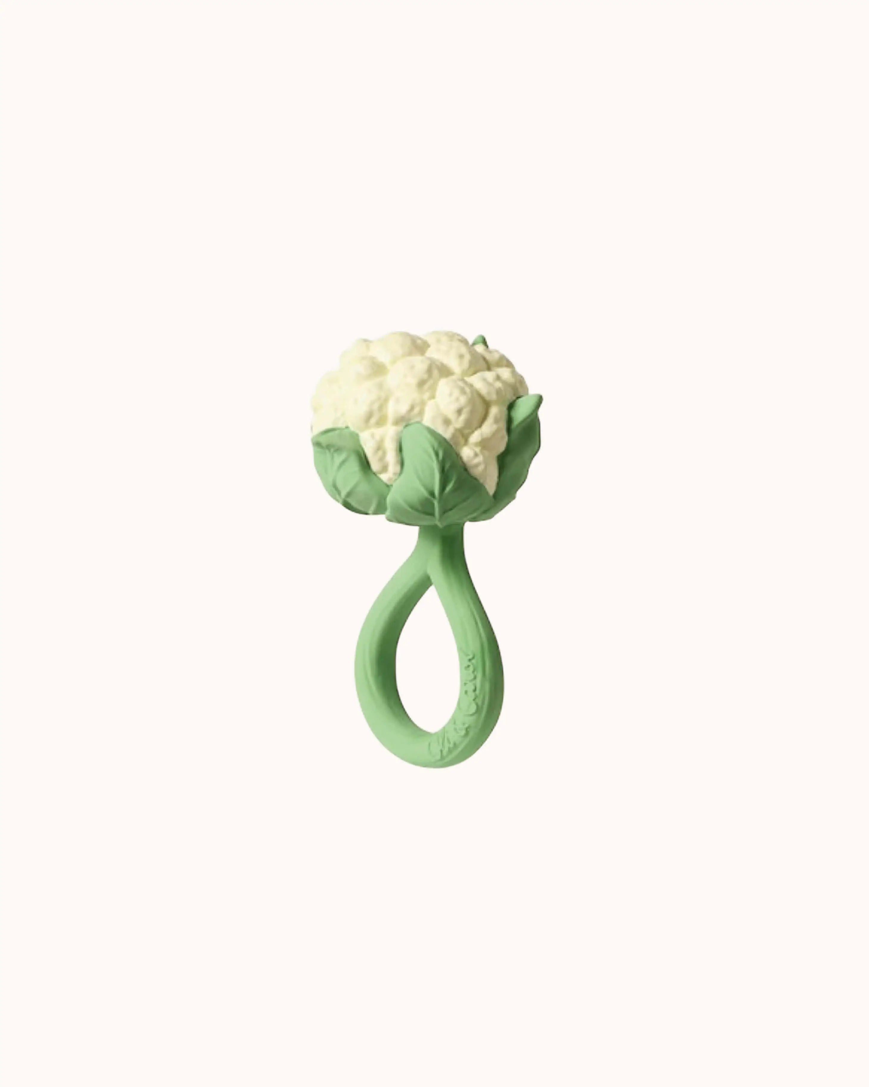 Beißring und Rassel Blumenkohl