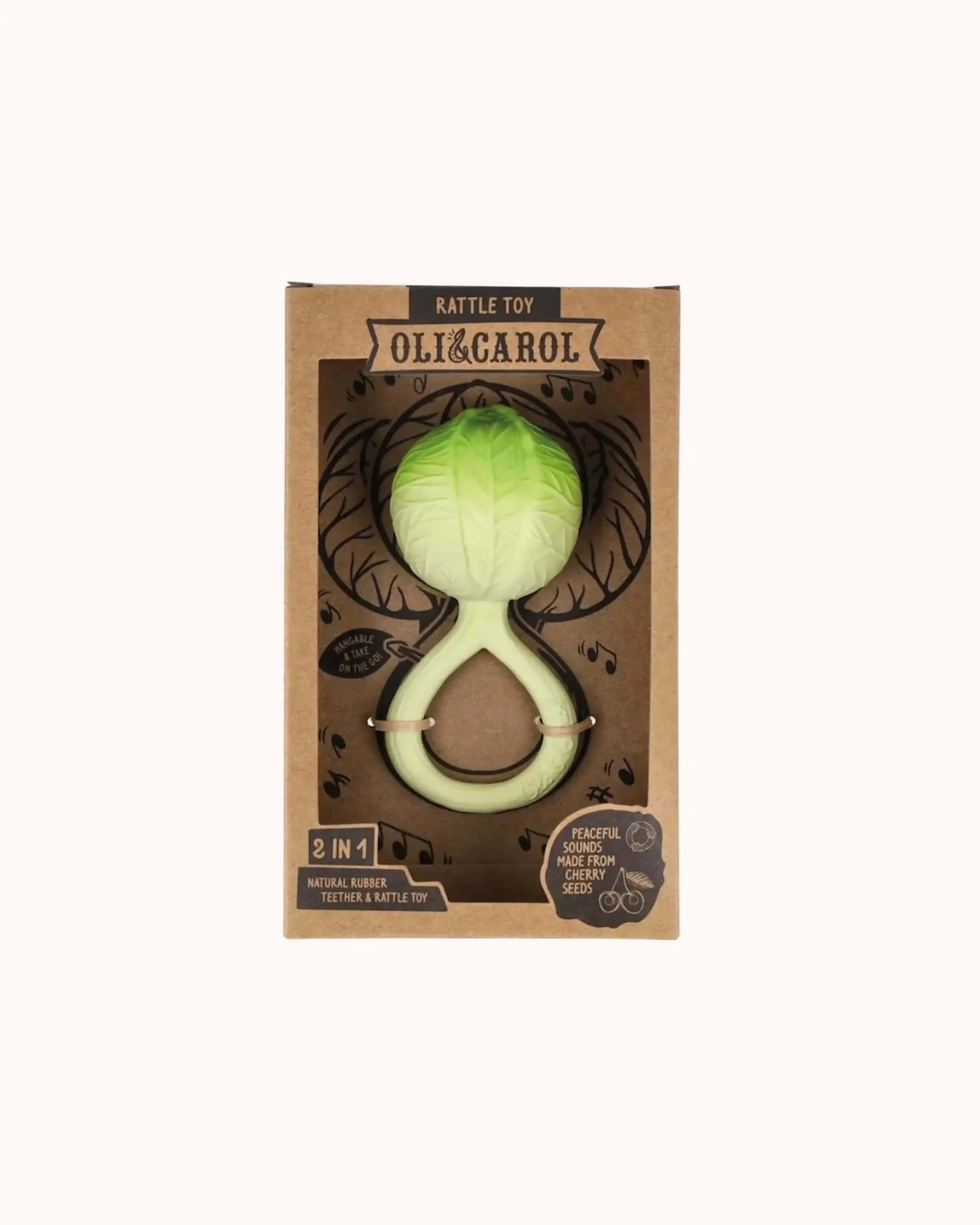 Beißring und Rassel Grünkohl