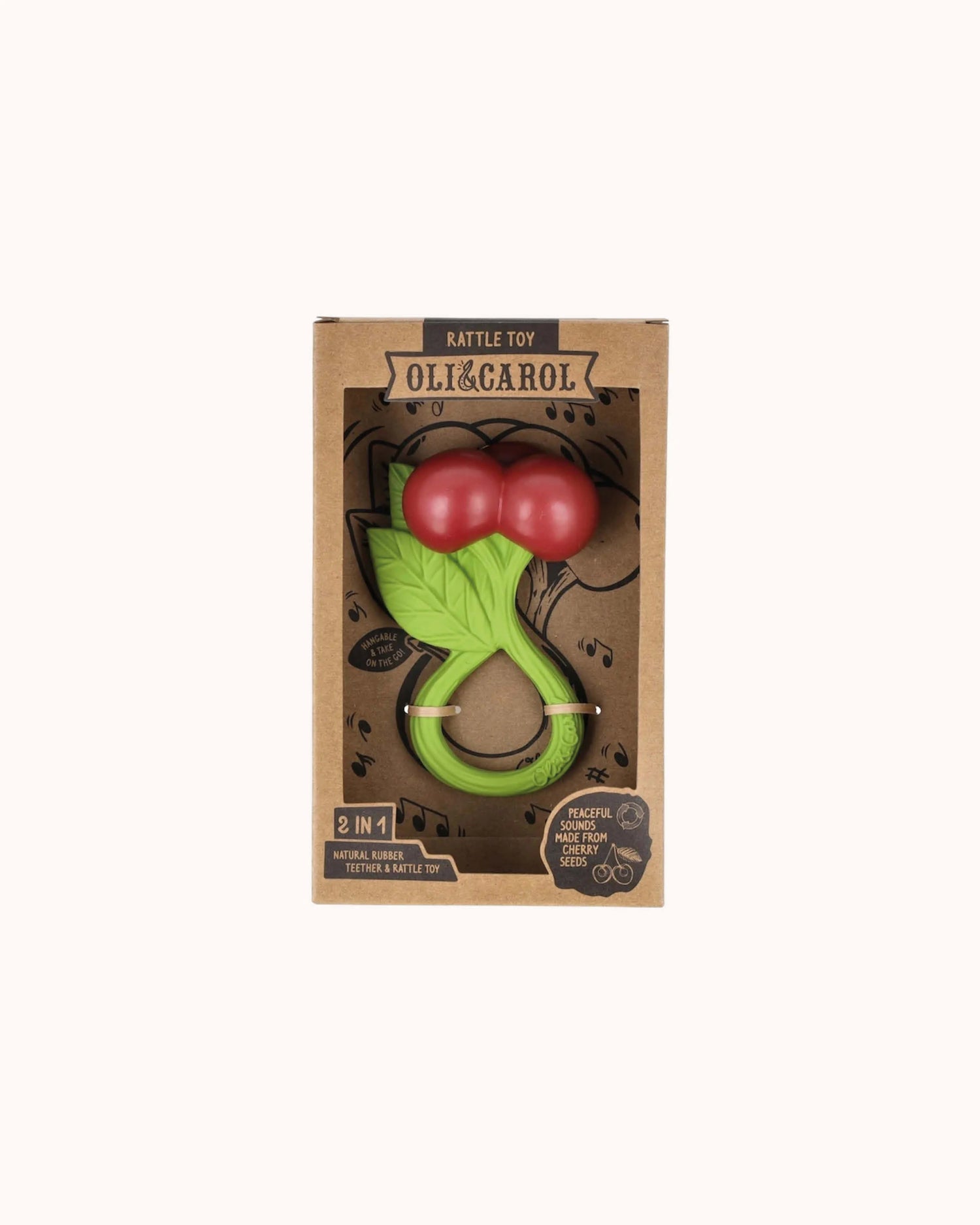 Teether and Rattle Cherry
