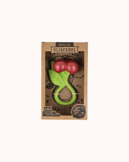 Teether and Rattle Cherry