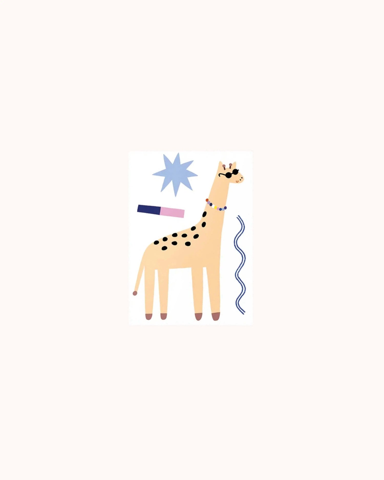 Reflektierendes Sticker Set Giraffe