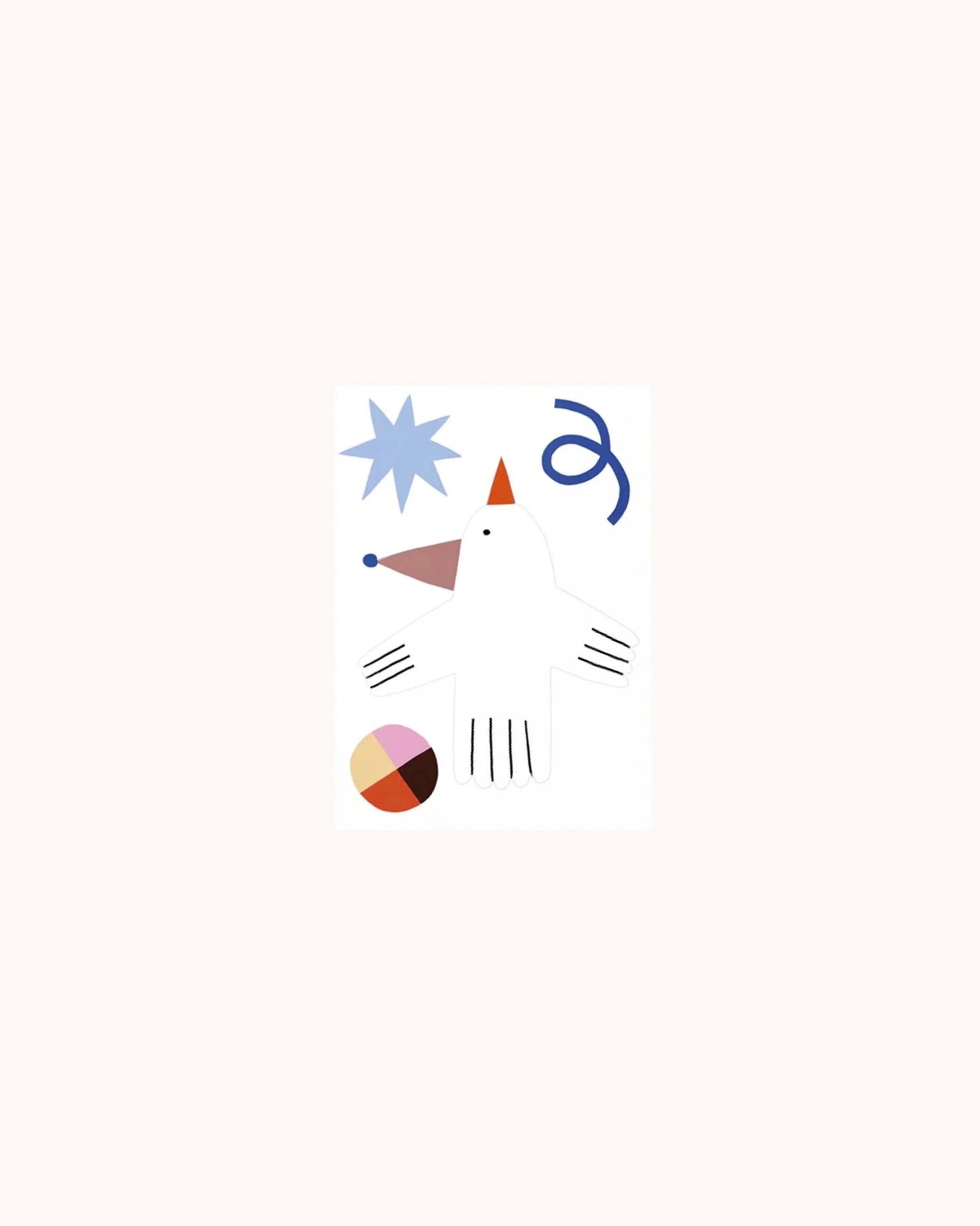 Reflektierendes Sticker Set Vogel