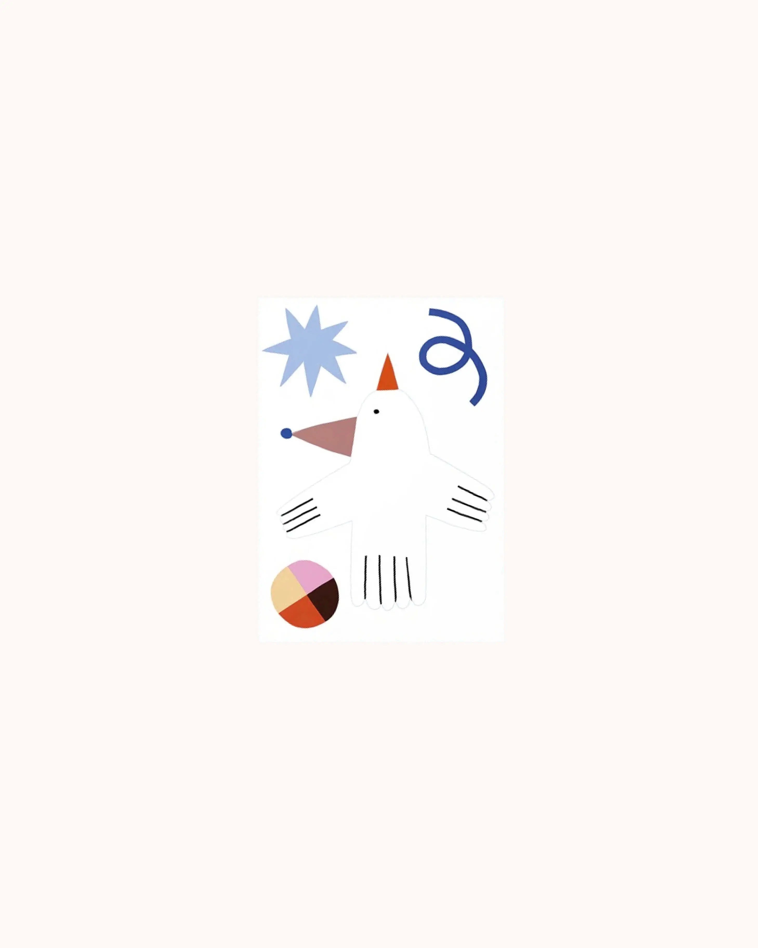 Reflektierendes Sticker Set Vogel