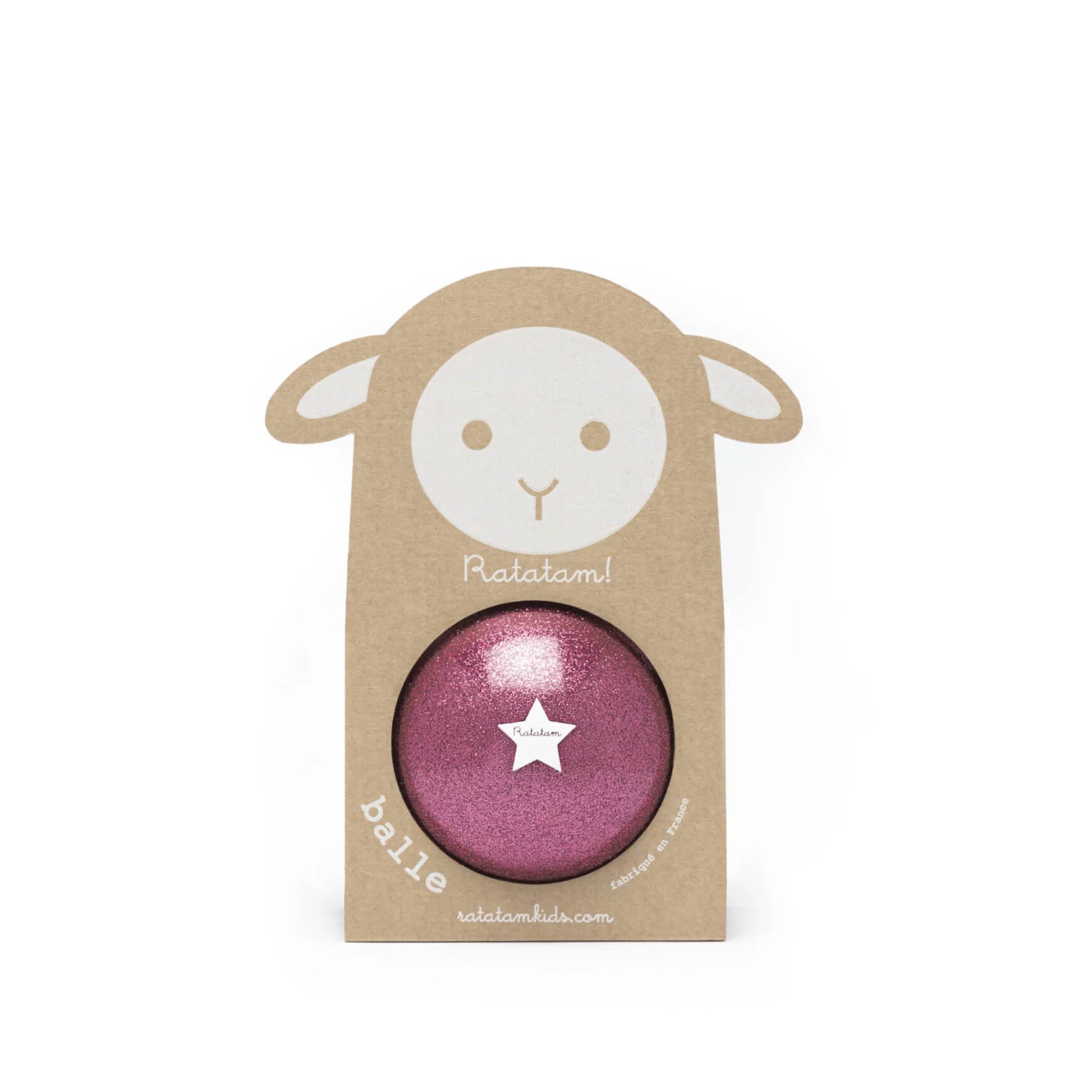 Sheep Ball in dark pink