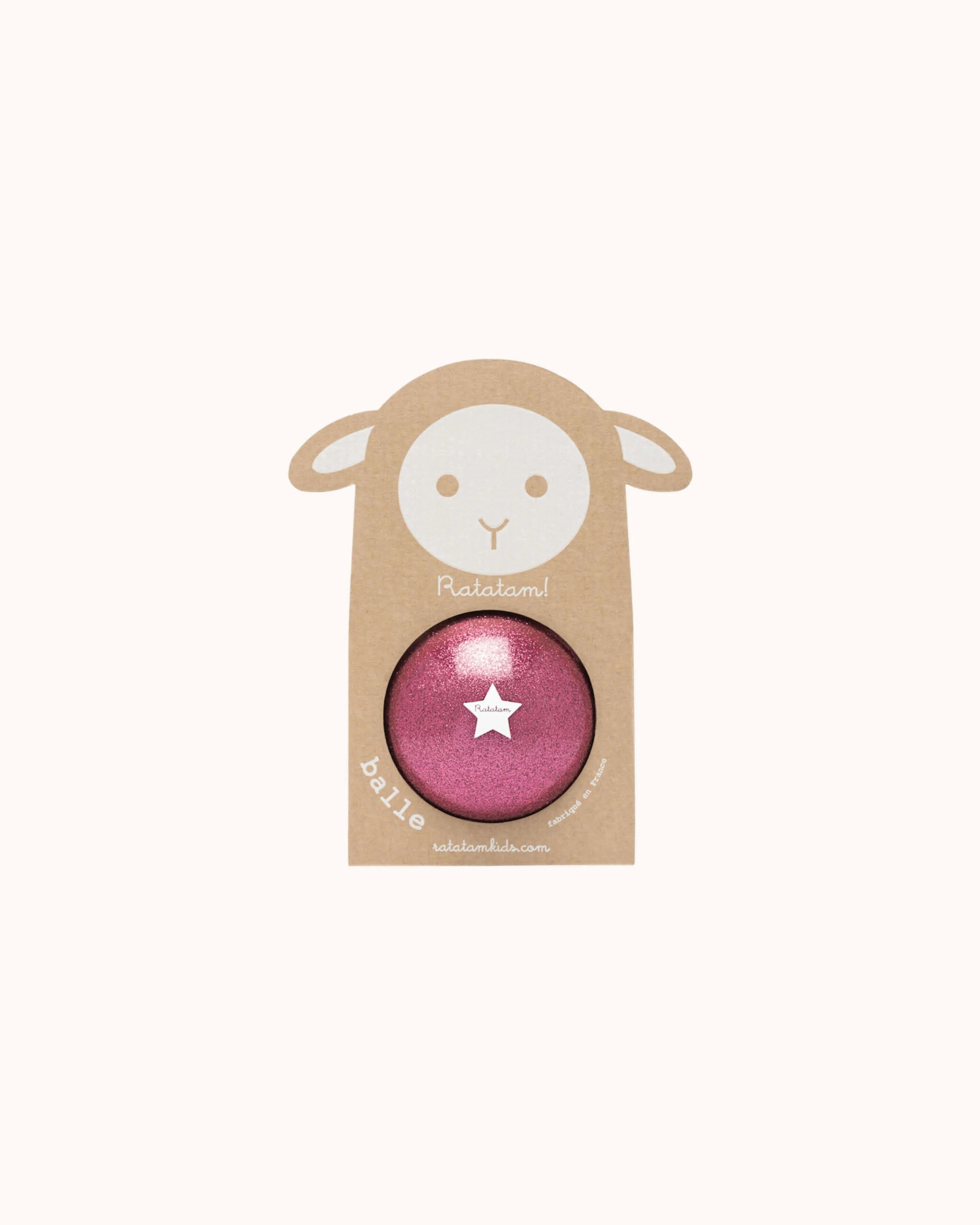 Sheep Ball in dark pink