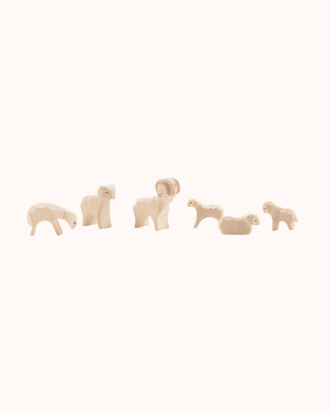 Wooden Figures Sheep Mini – Set of 6