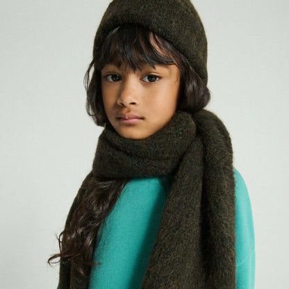 Scarf East in spruce melange