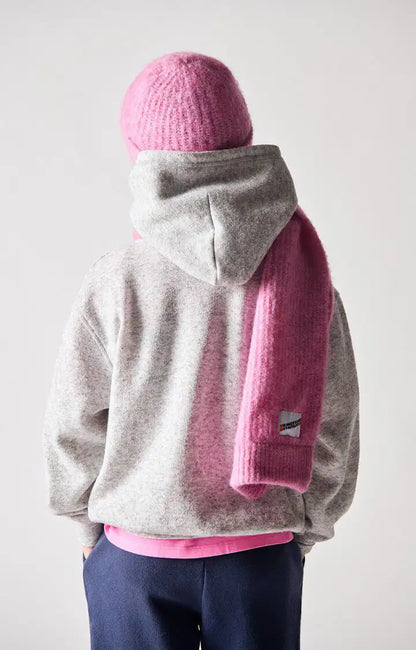Scarf East in rose bubble melange