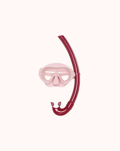 Snorkel Set Betty in french rose/ruby red