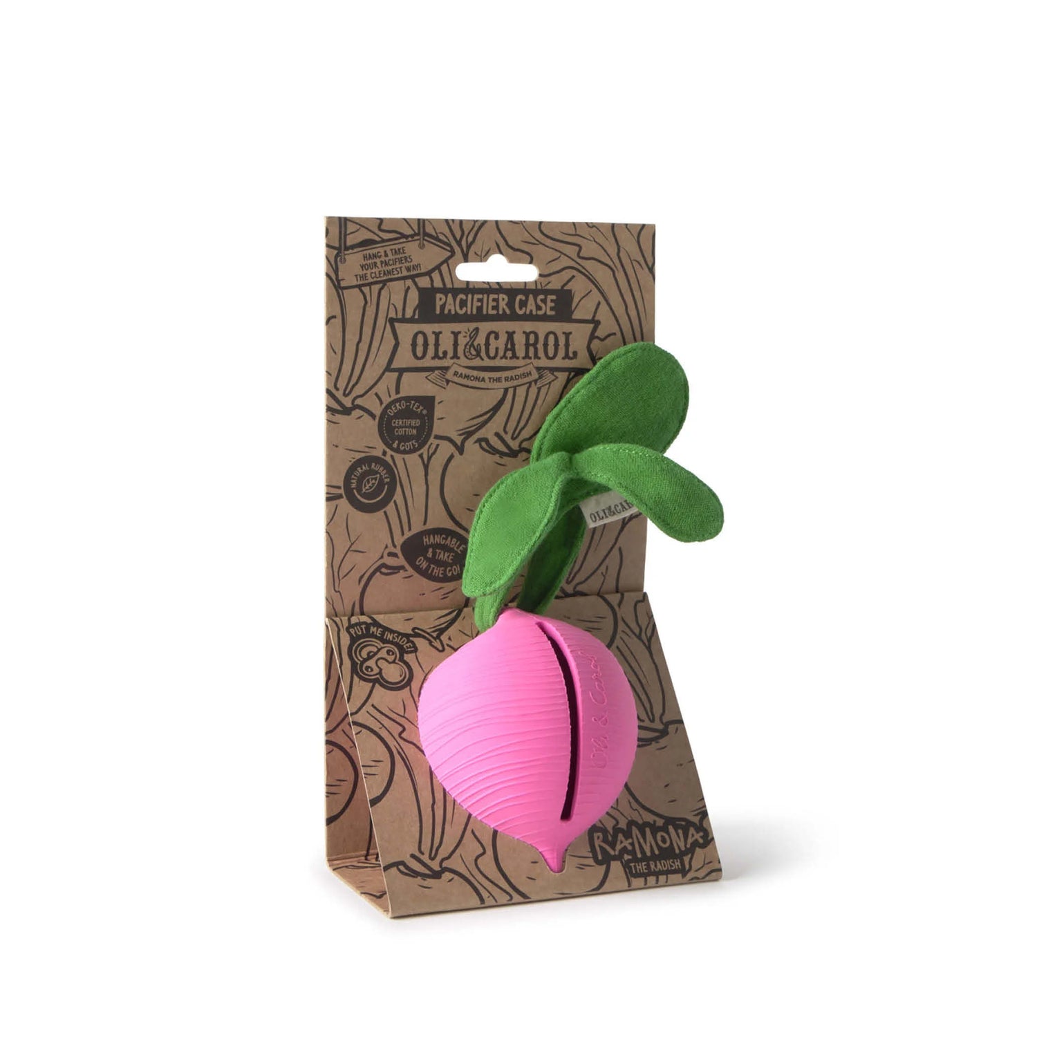 Ramona the Radish Pacifier Case