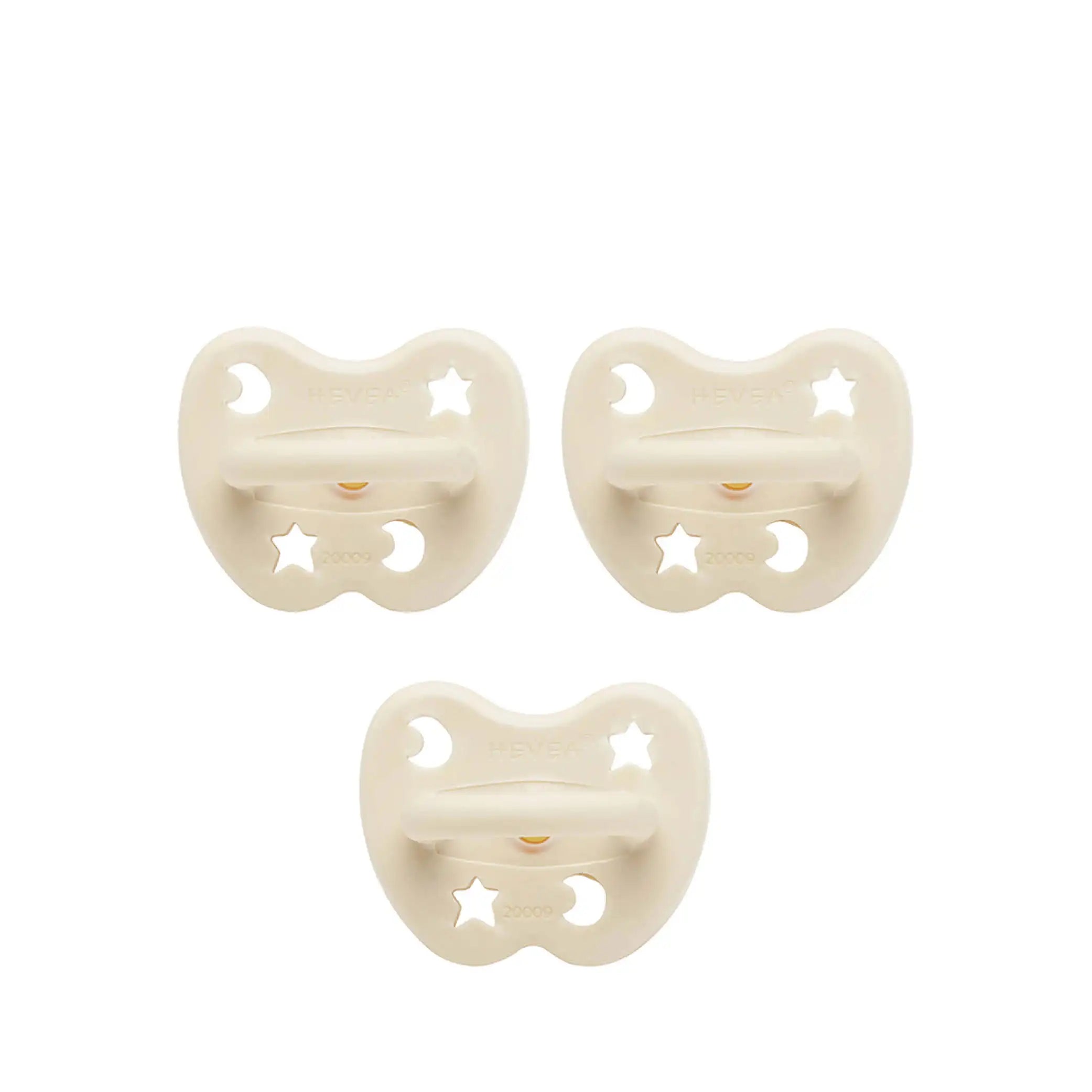 Pacifier Set in milky white