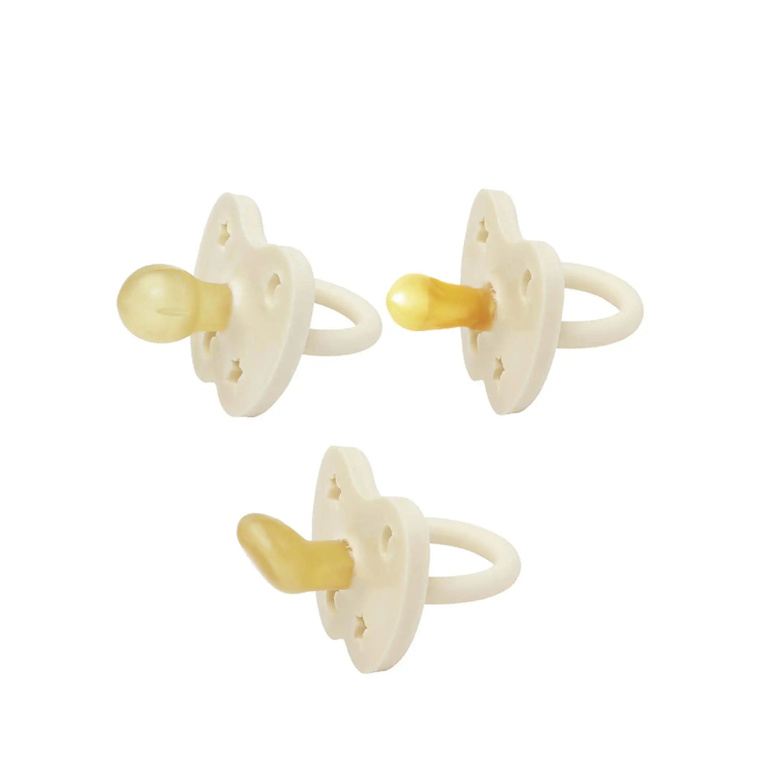 Pacifier Set in milky white