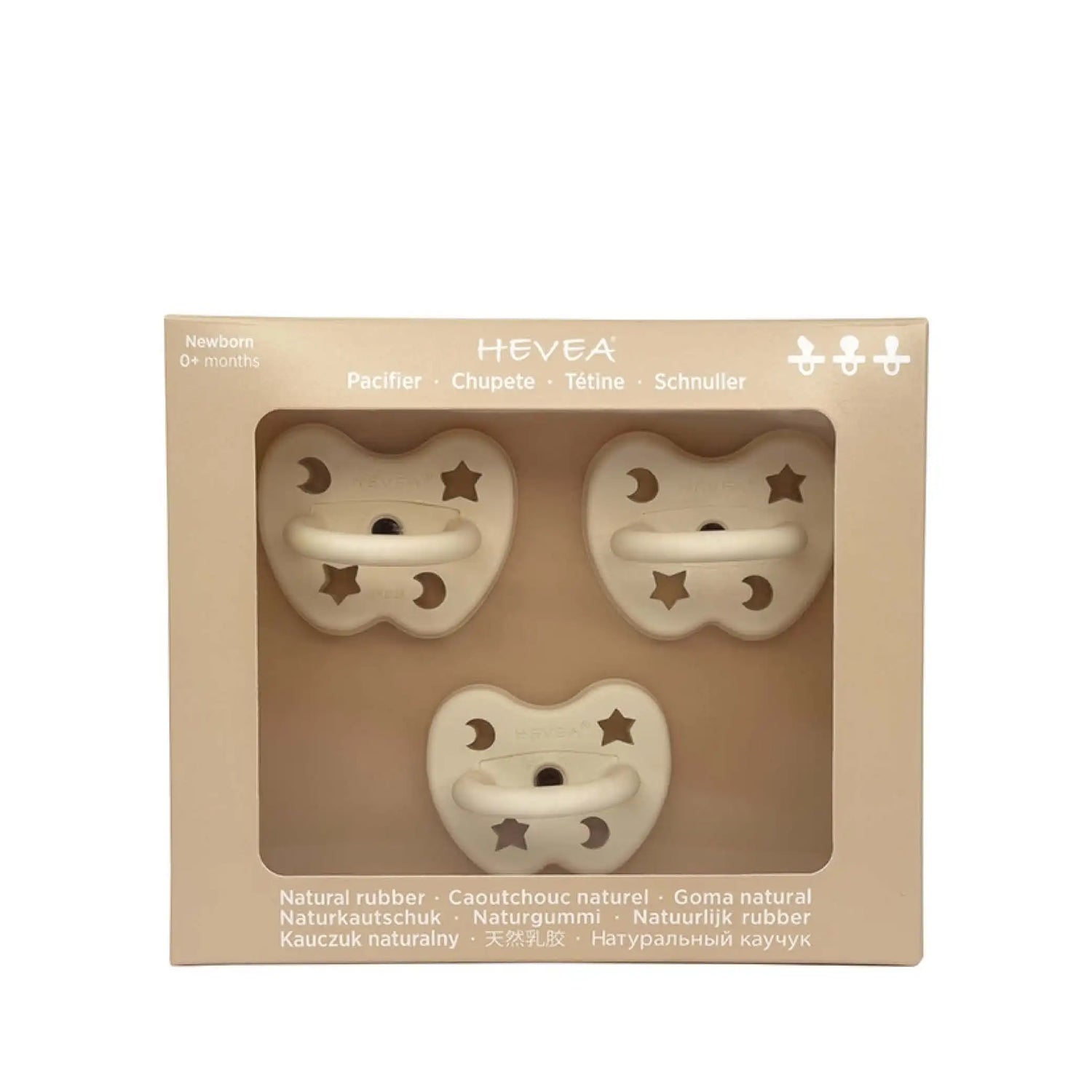 Pacifier Set in milky white