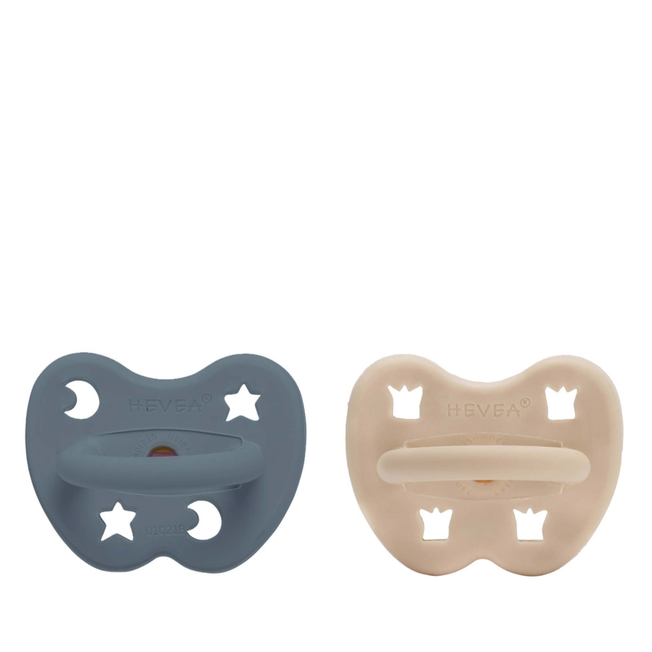 Pacifier Set in sand/ocean blue