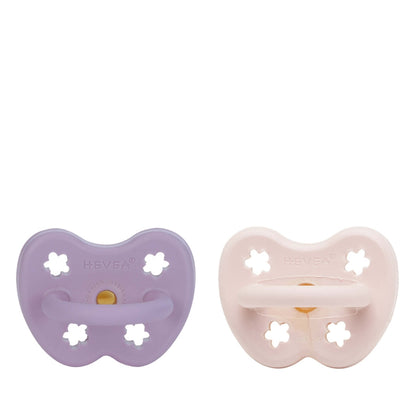 Pacifier Set in powder pink/lavender