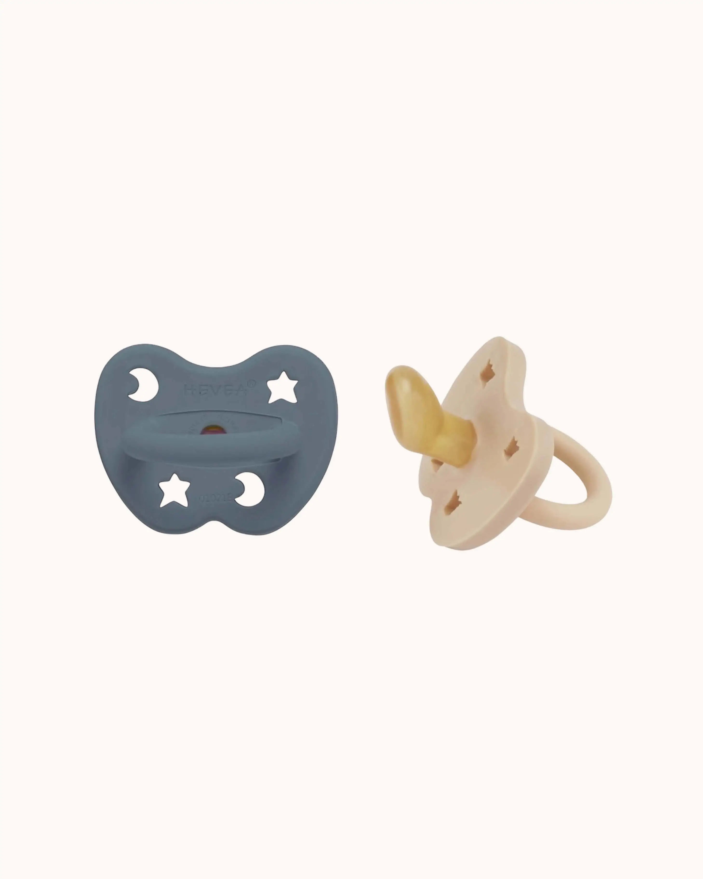 Pacifier Set in sand/ocean blue