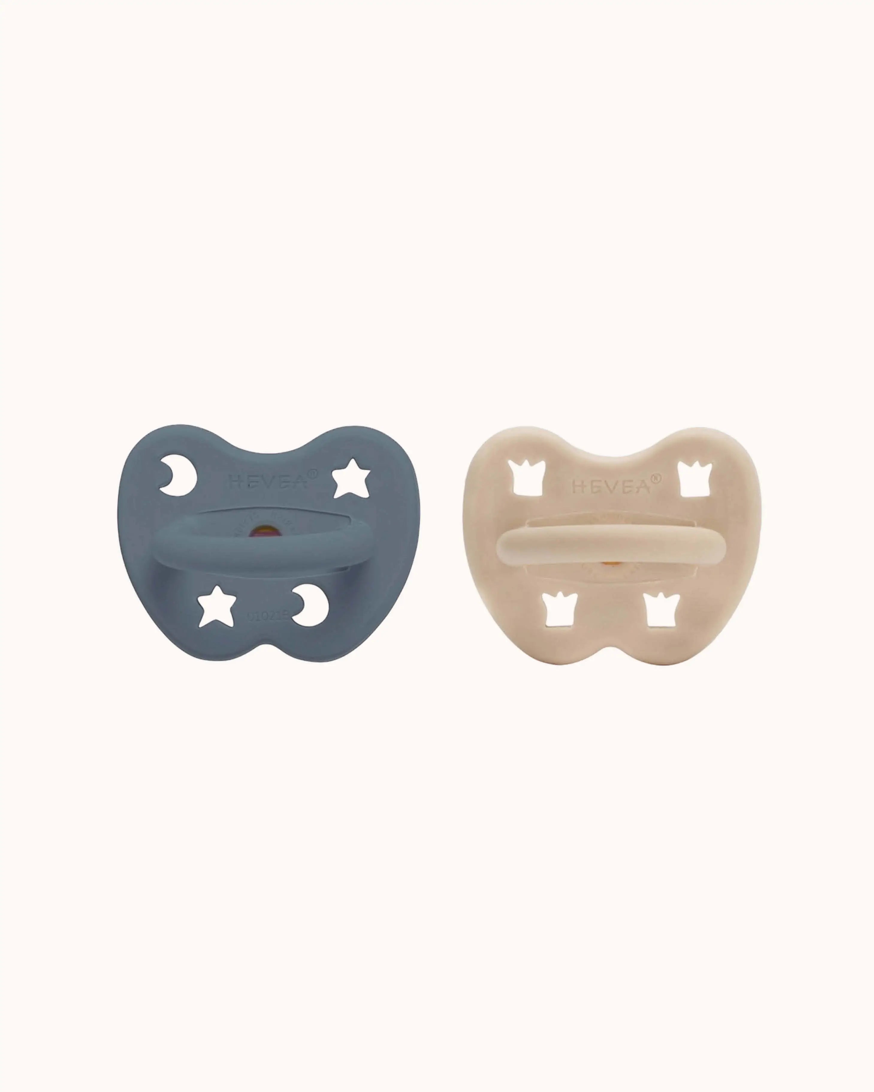 Pacifier Set in sand/ocean blue