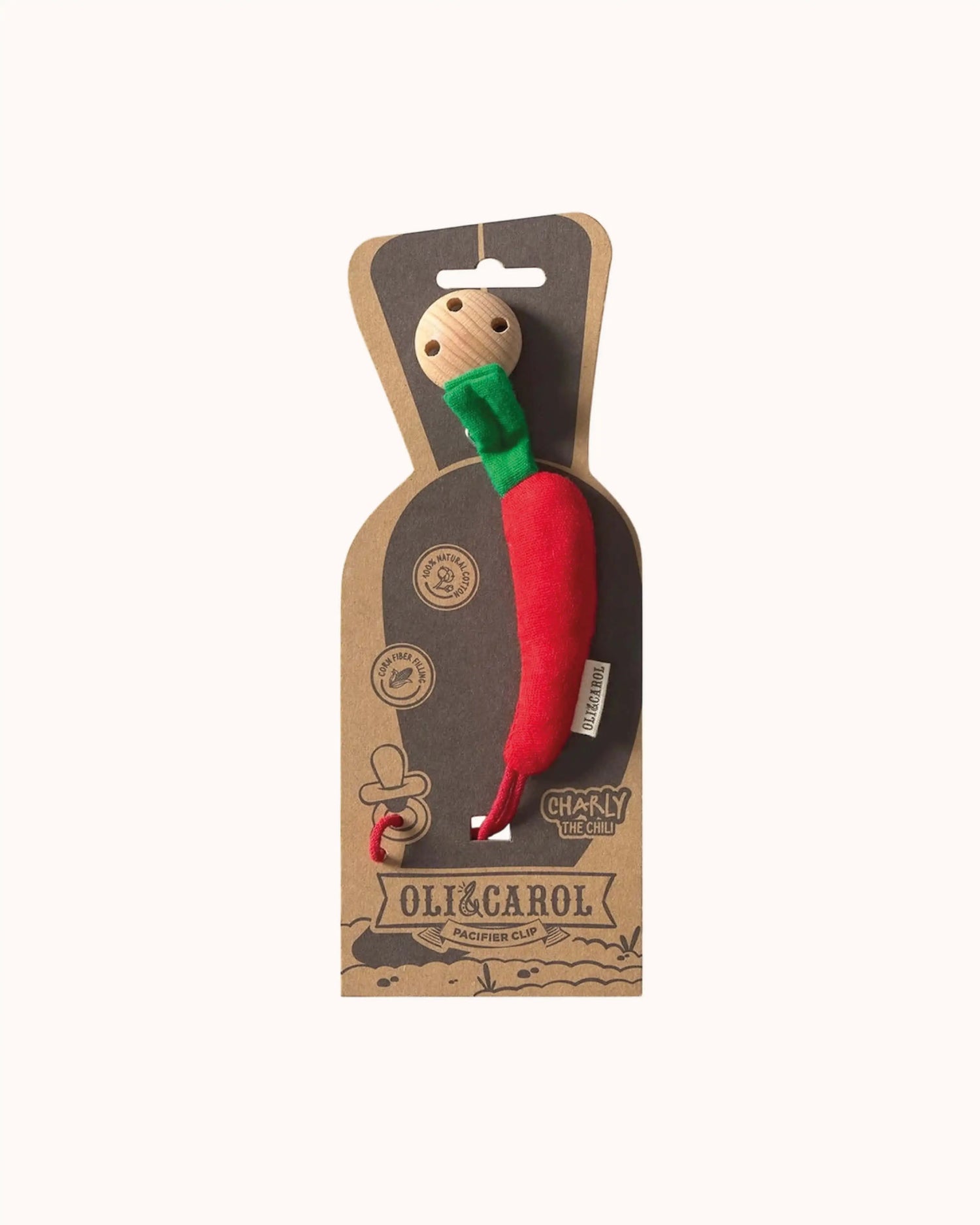 Schnullerkette Charly die Chili