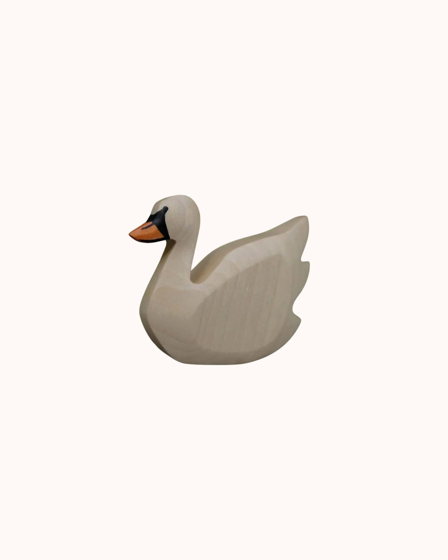 Holzfigur Schwan