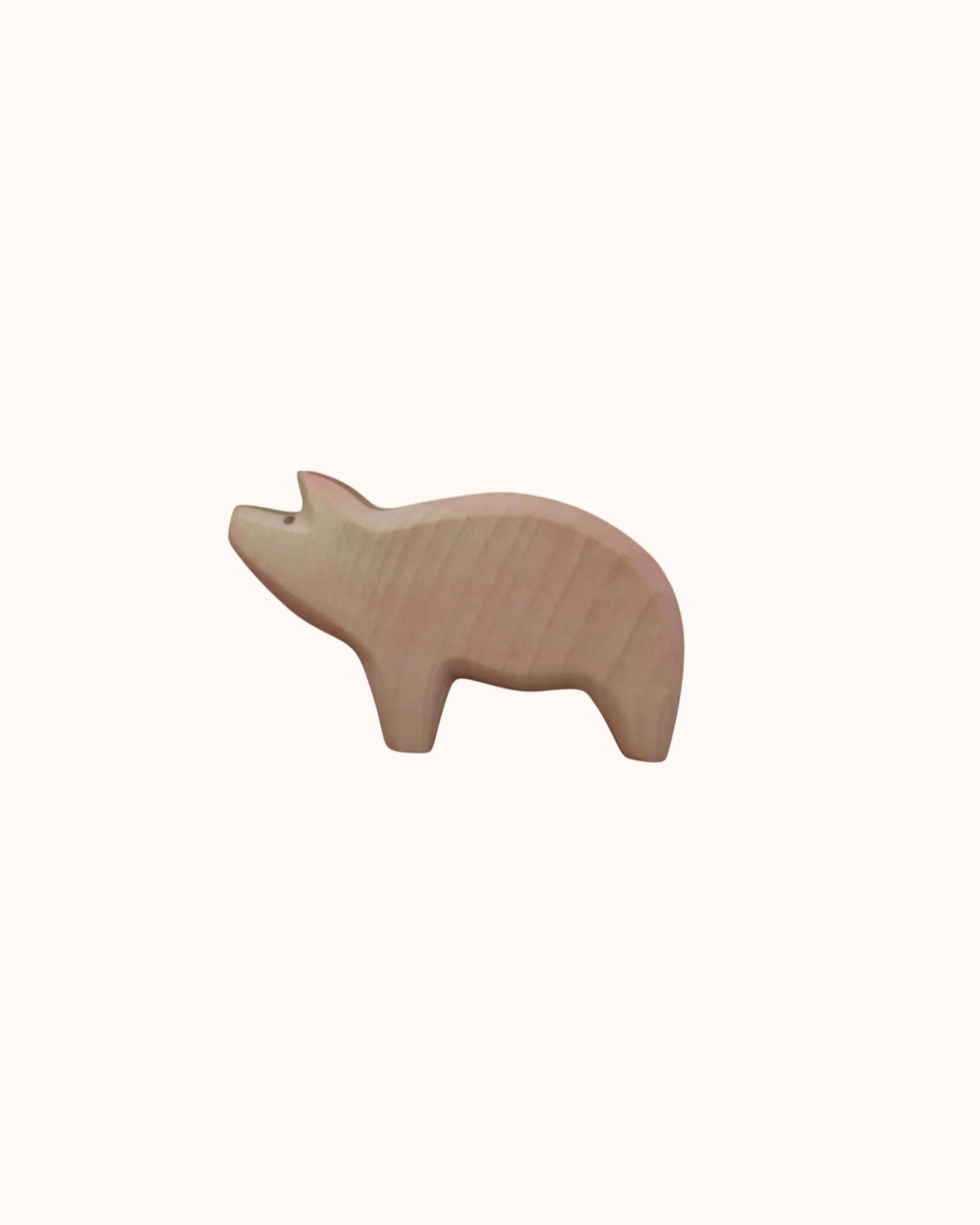 Holzfigur Schwein