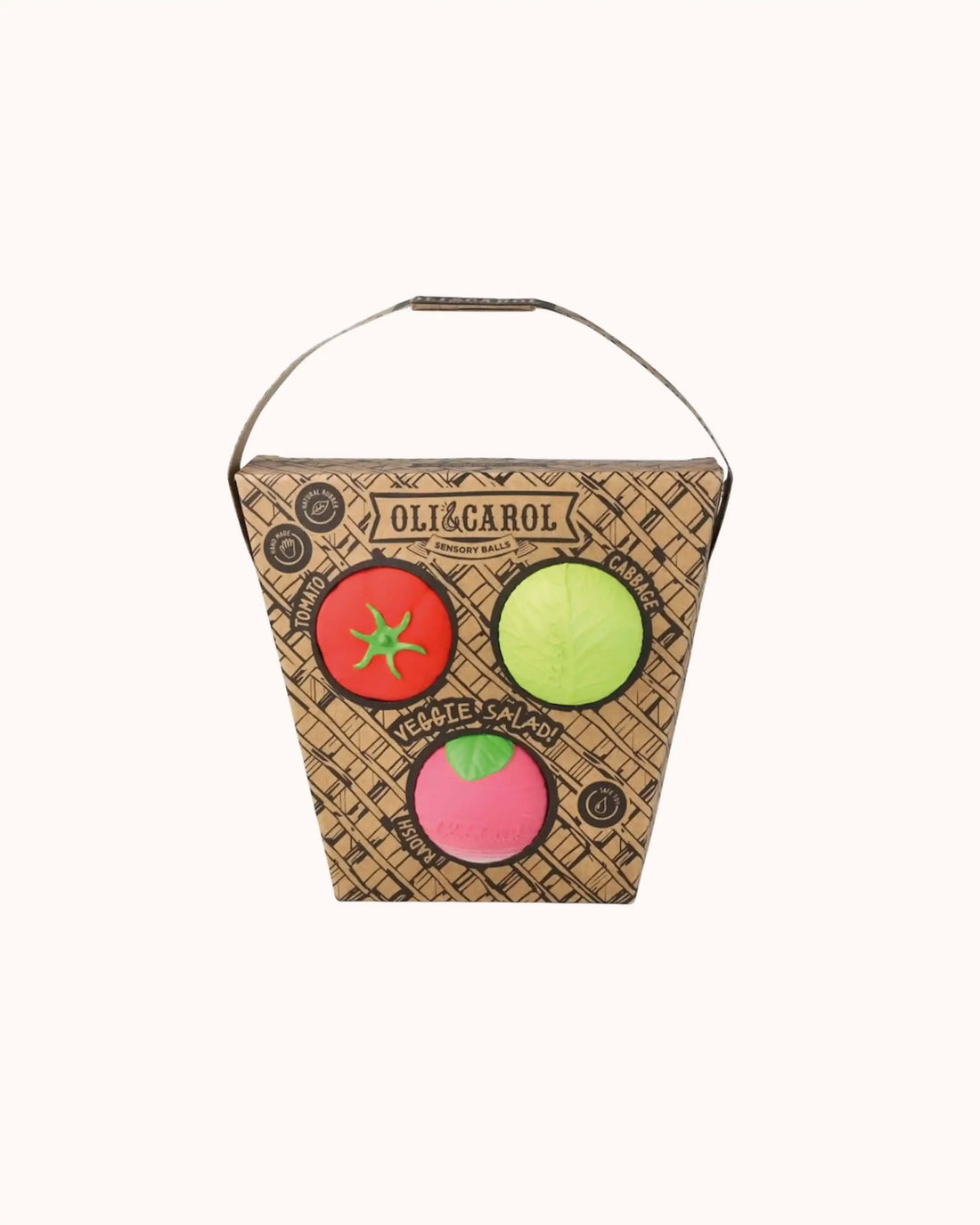Sensorische Babybälle Gemüsesalat