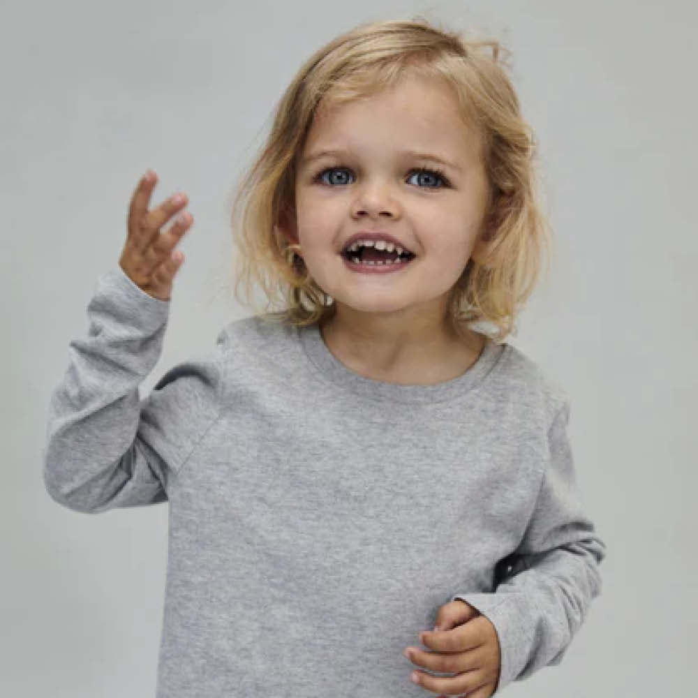 Langärmliges T-Shirt in grey melange