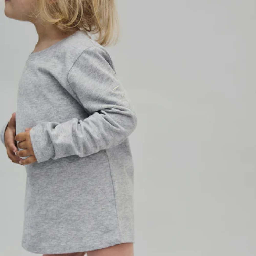 Langärmliges T-Shirt in grey melange