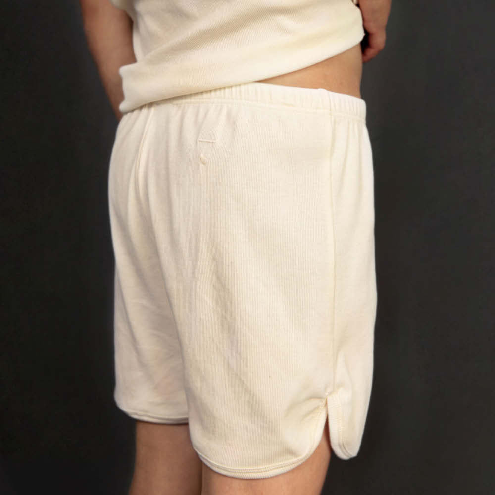 short de nuit couleur crème