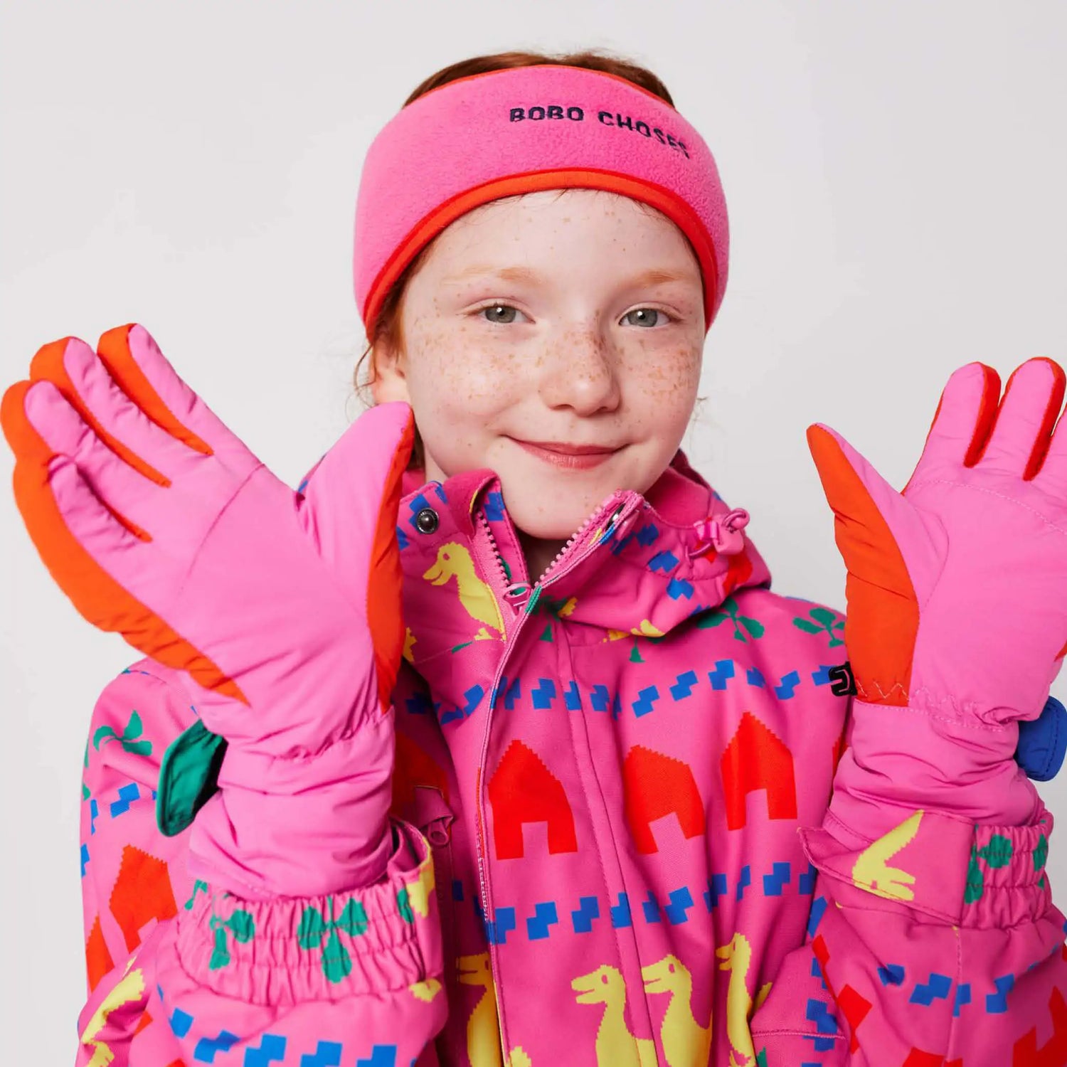 Ski Handschuhe in rosa