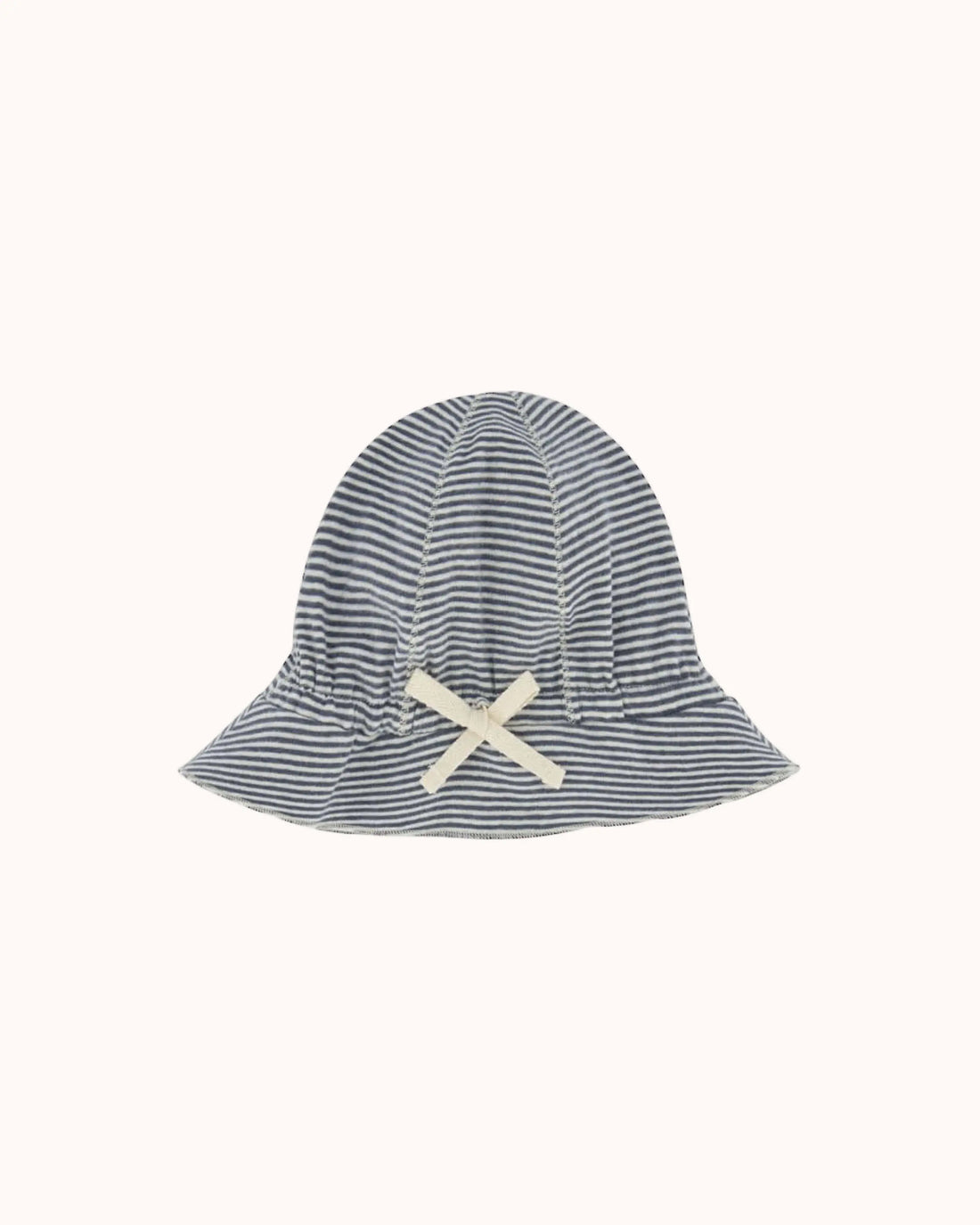 Sun Hat in blue grey/cream