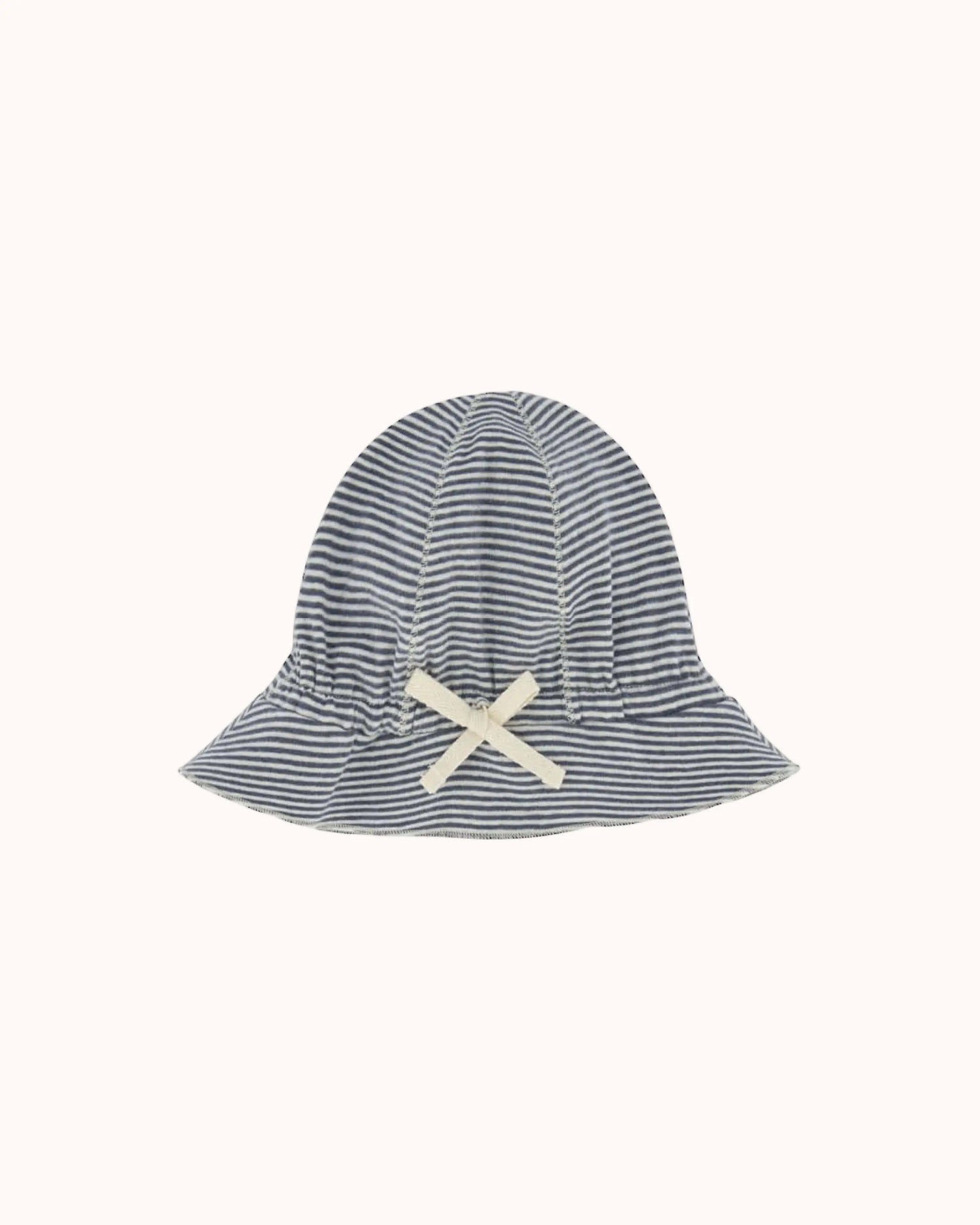 Sun Hat in blue grey/cream