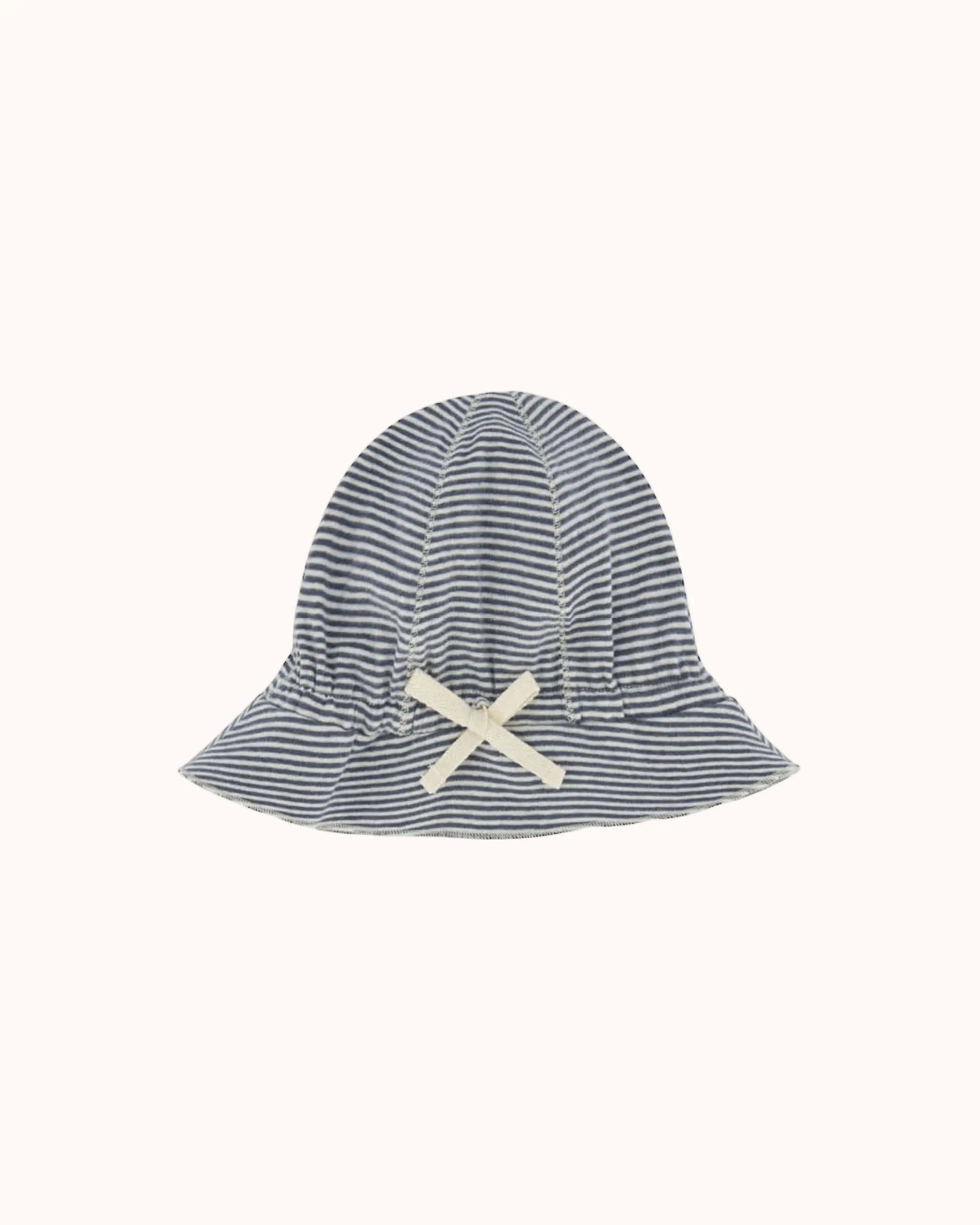 Sun Hat in blue grey/cream
