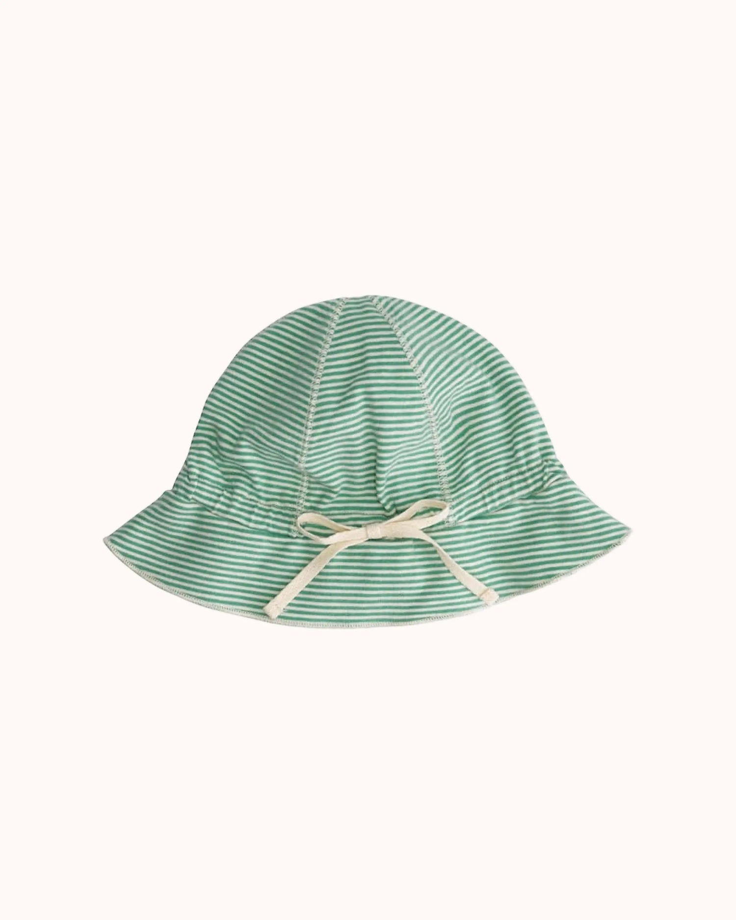 Sun Hat in bright green/cream