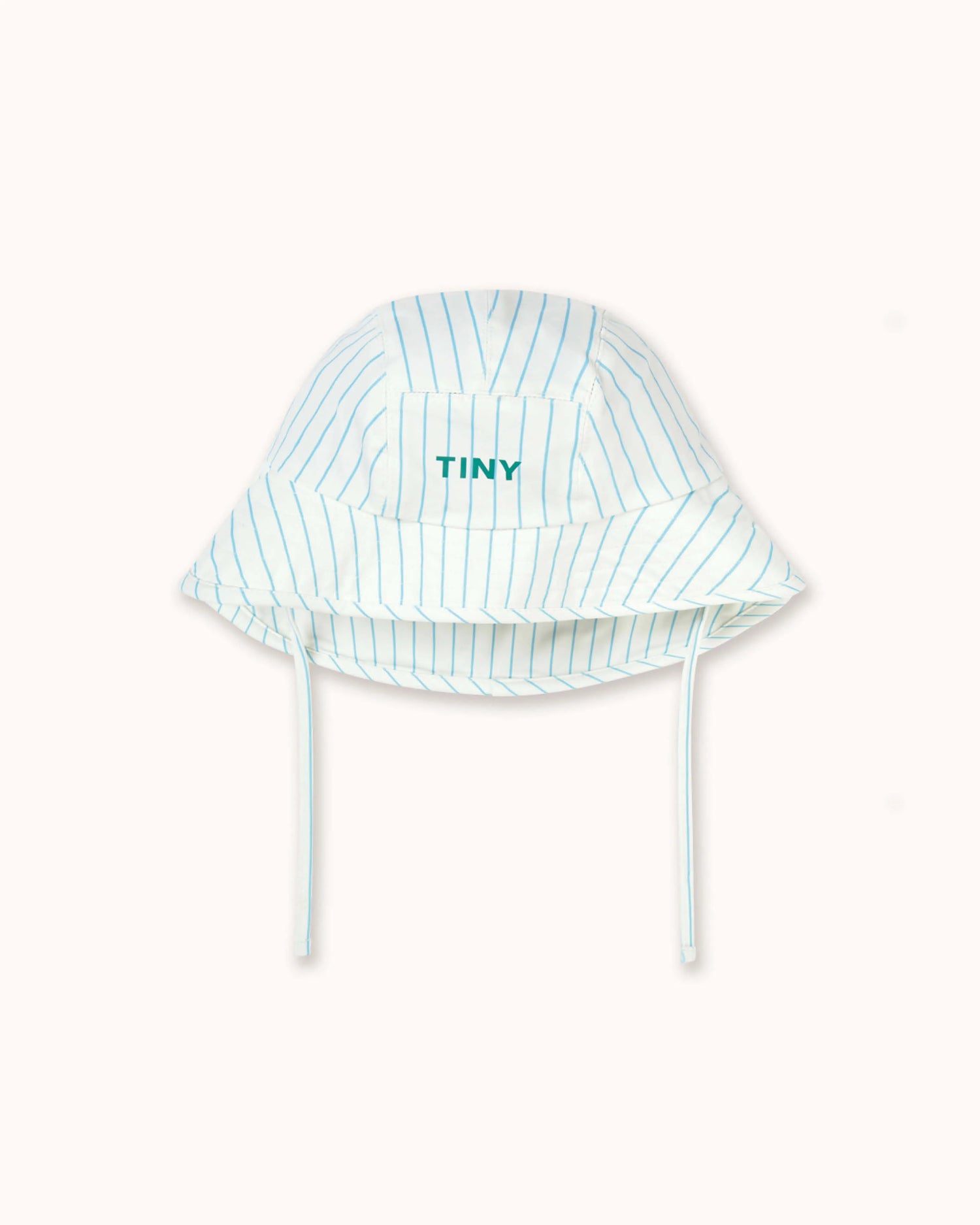 Bucket Hat in cyan striped