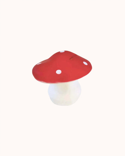 Mushroom Savings Bank in red