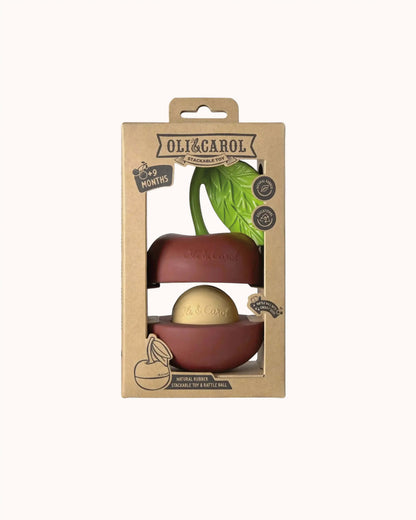 Stapelspiel &amp; Rasselball Kirsche