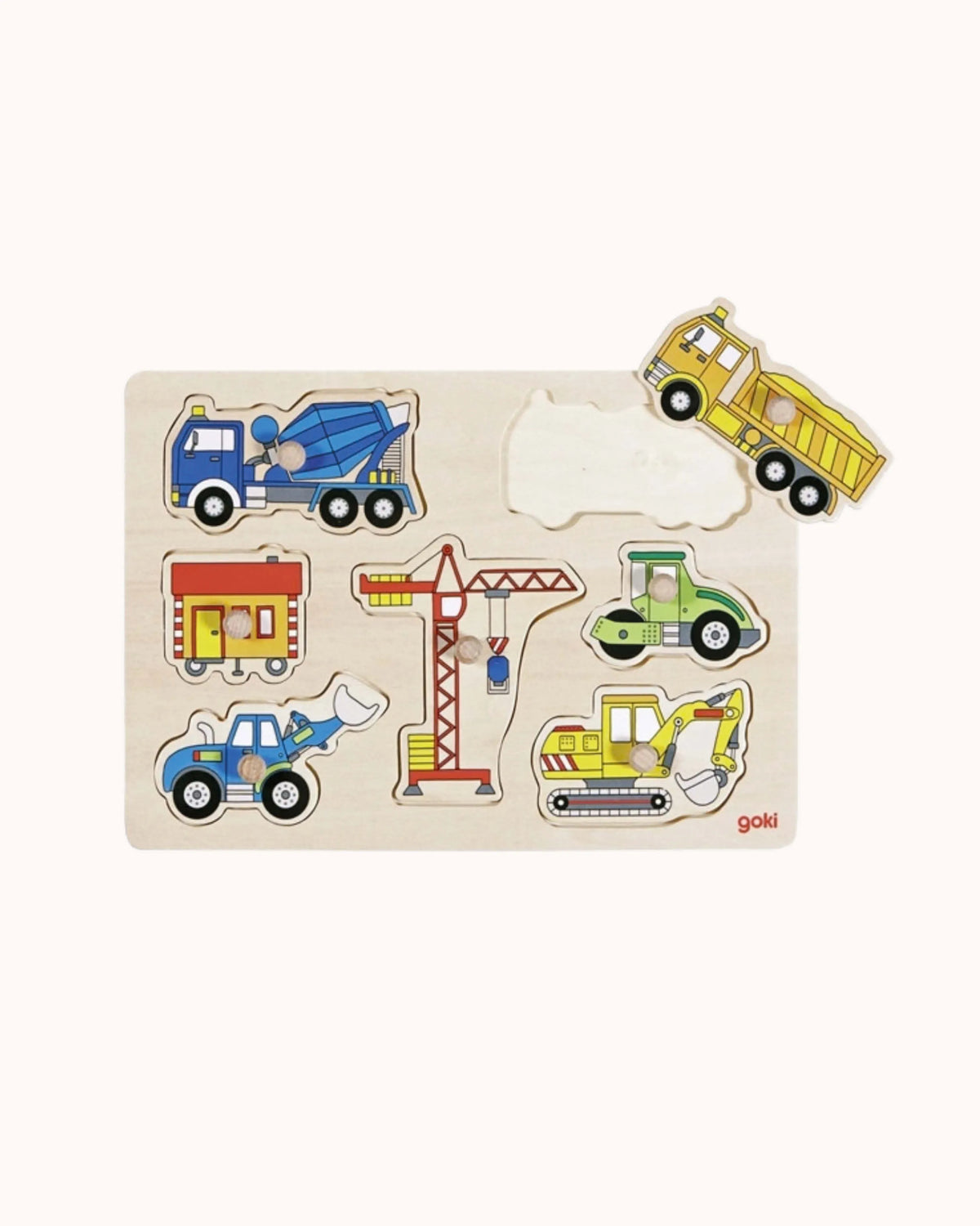 Peg Puzzle Construction Vehicles