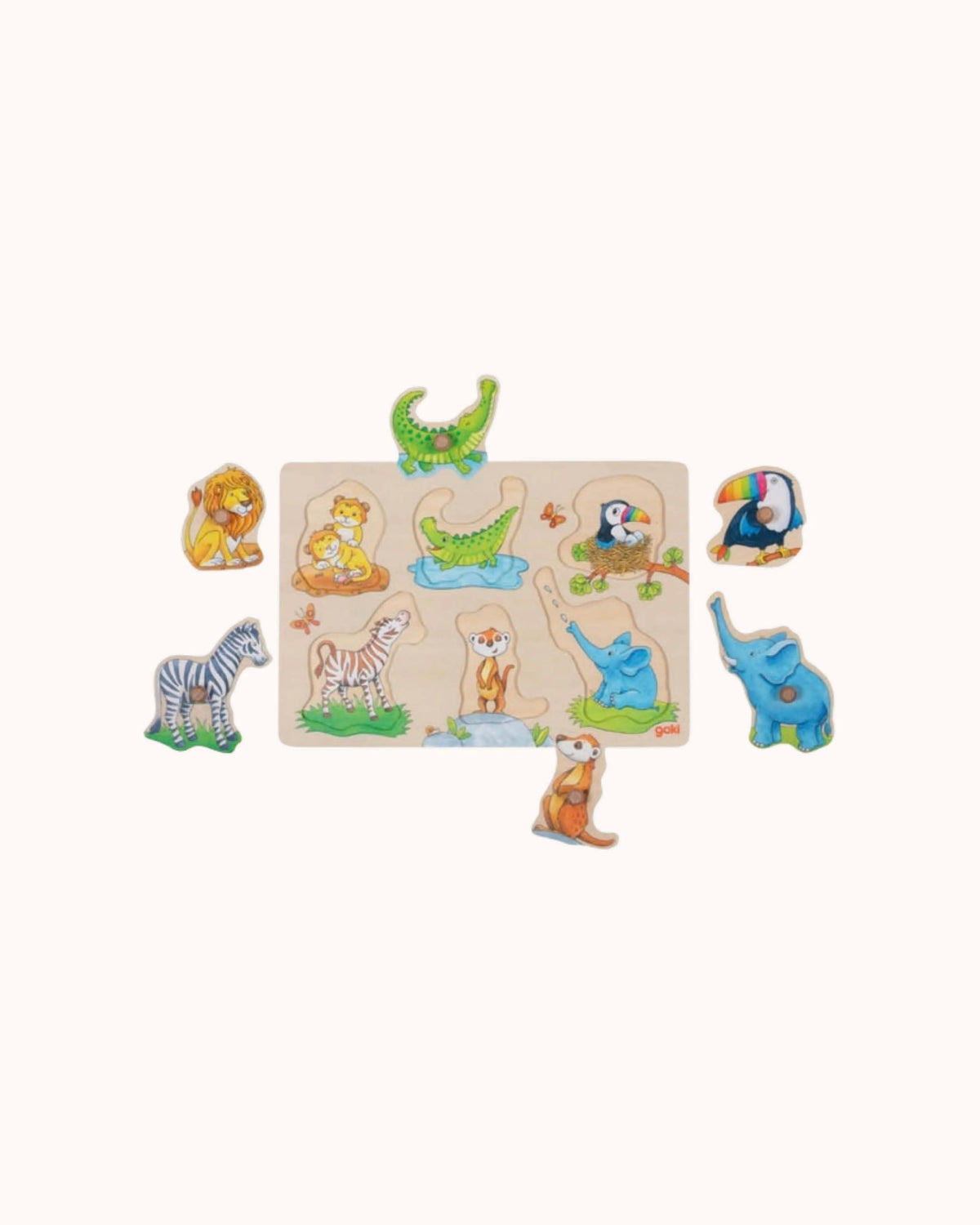 Hintergrundbildpuzzle Wilde Tierbabies