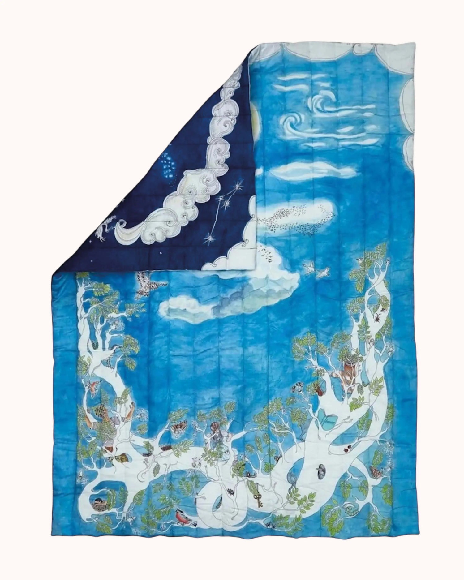 Reversible Quilted Blanket Space Above The Ground