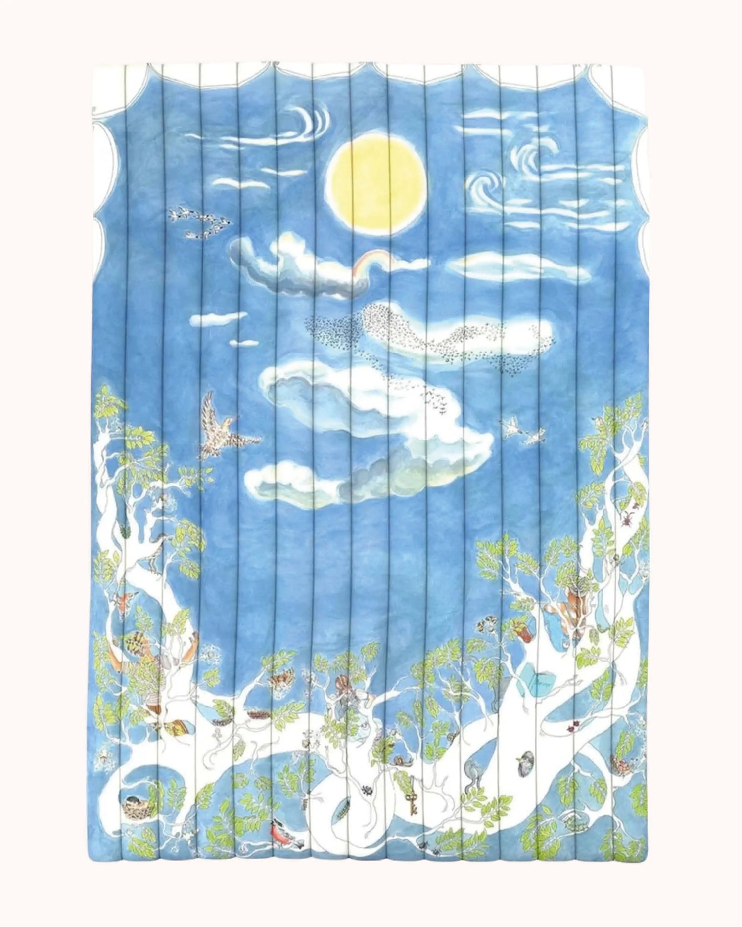 Reversible Quilted Blanket Space Above The Ground