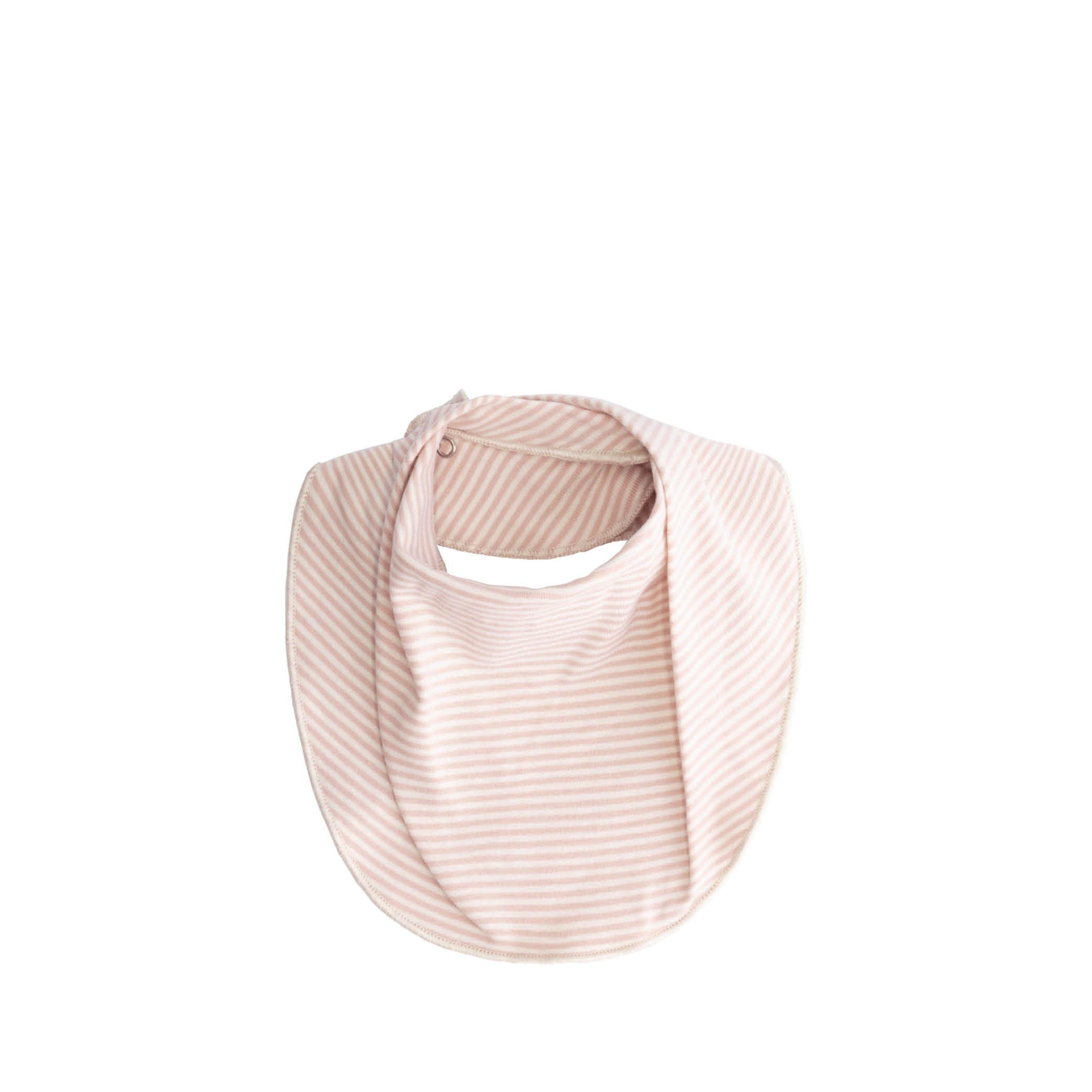 Baby Bib in faded pink/cream