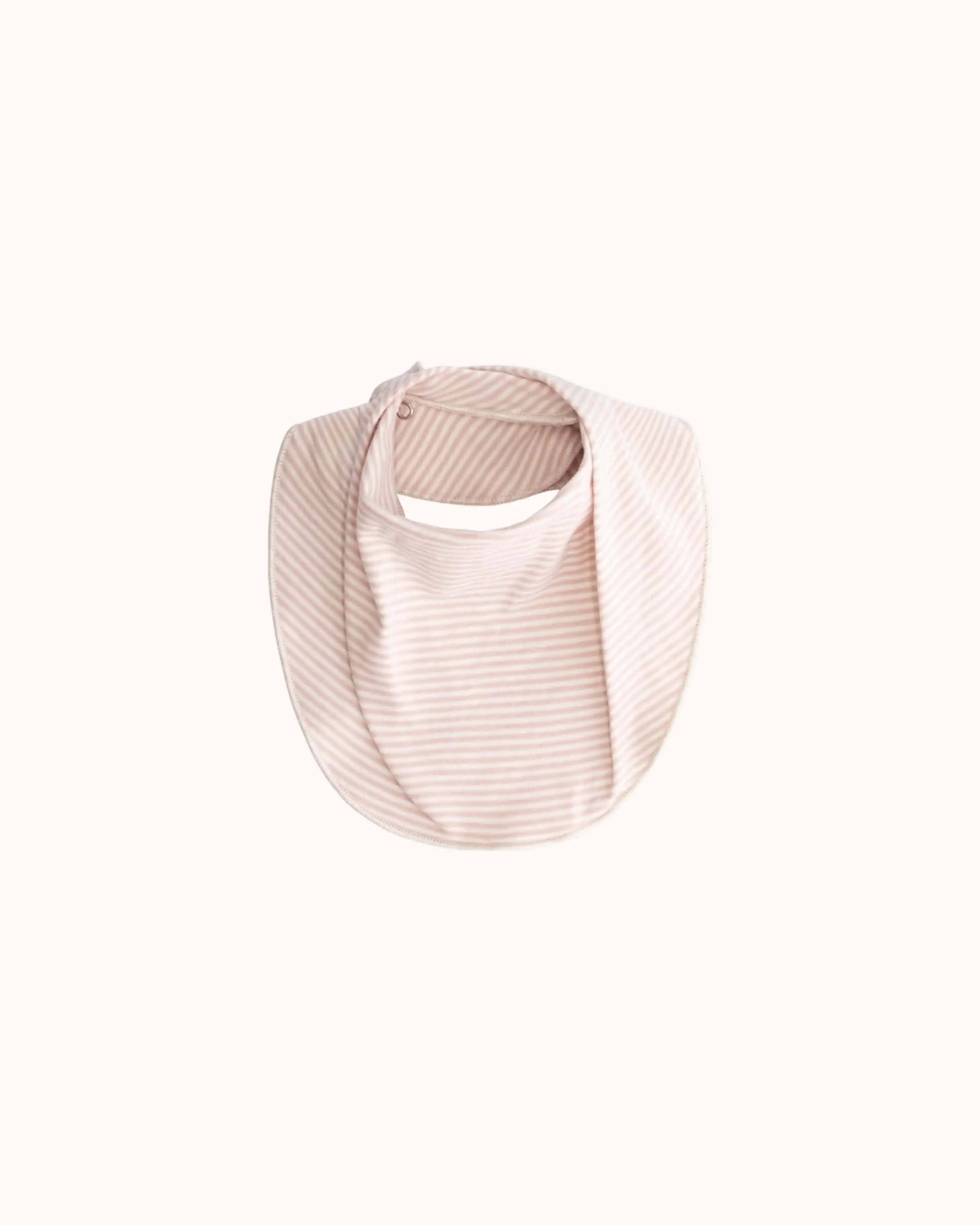 Baby Bib in faded pink/cream