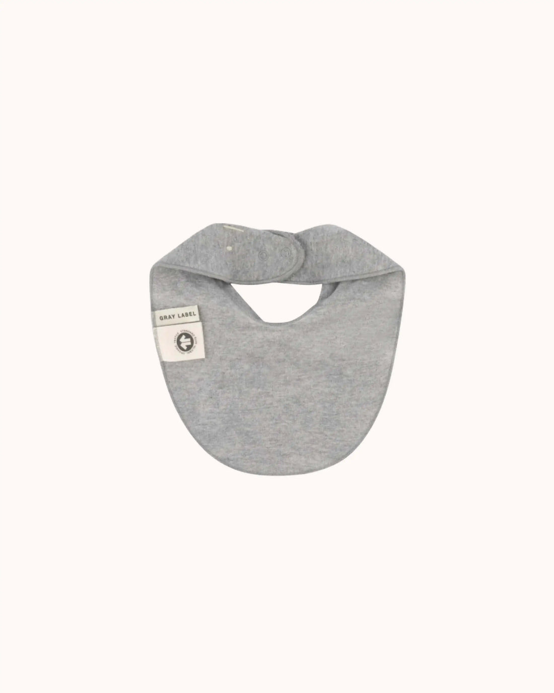 Baby Stofflätzchen in grey melange