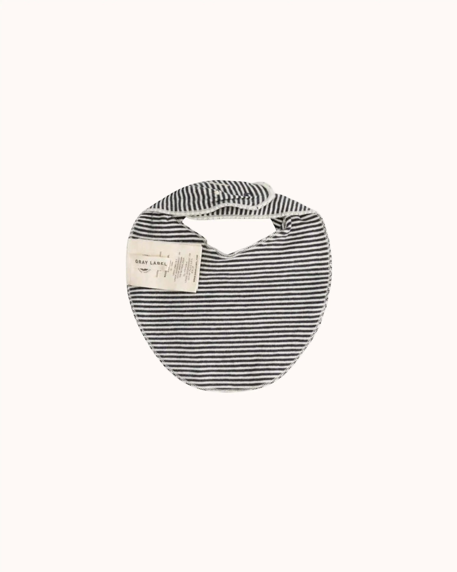 Baby Bib in pirate black/cream