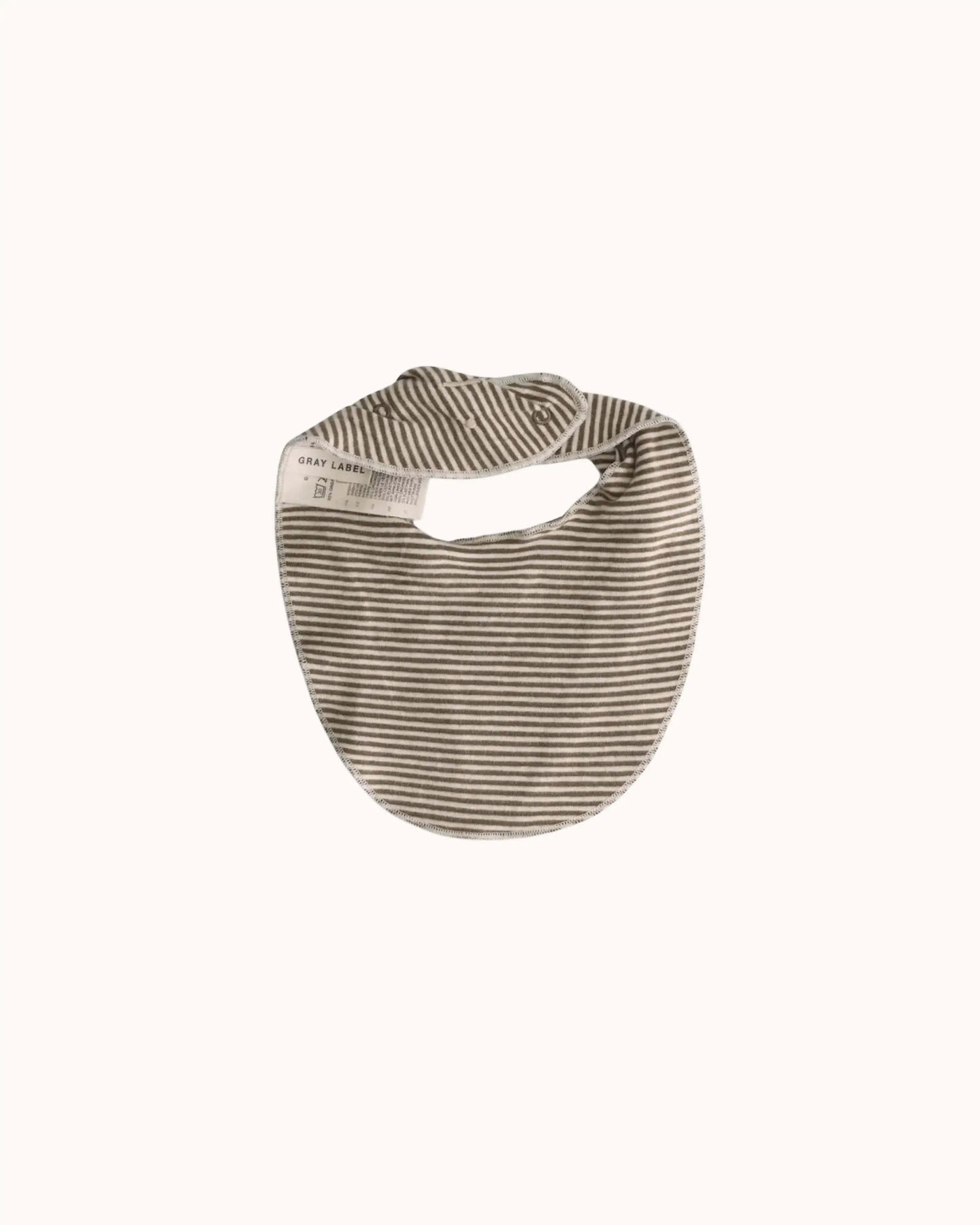 Baby Bib in woody/cream