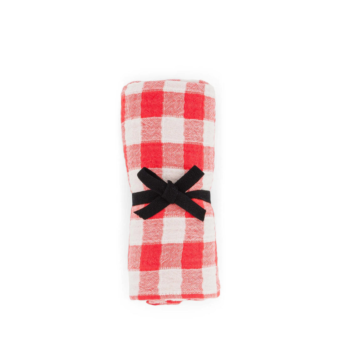 Muslin Swaddle Bianca in gingham tomato