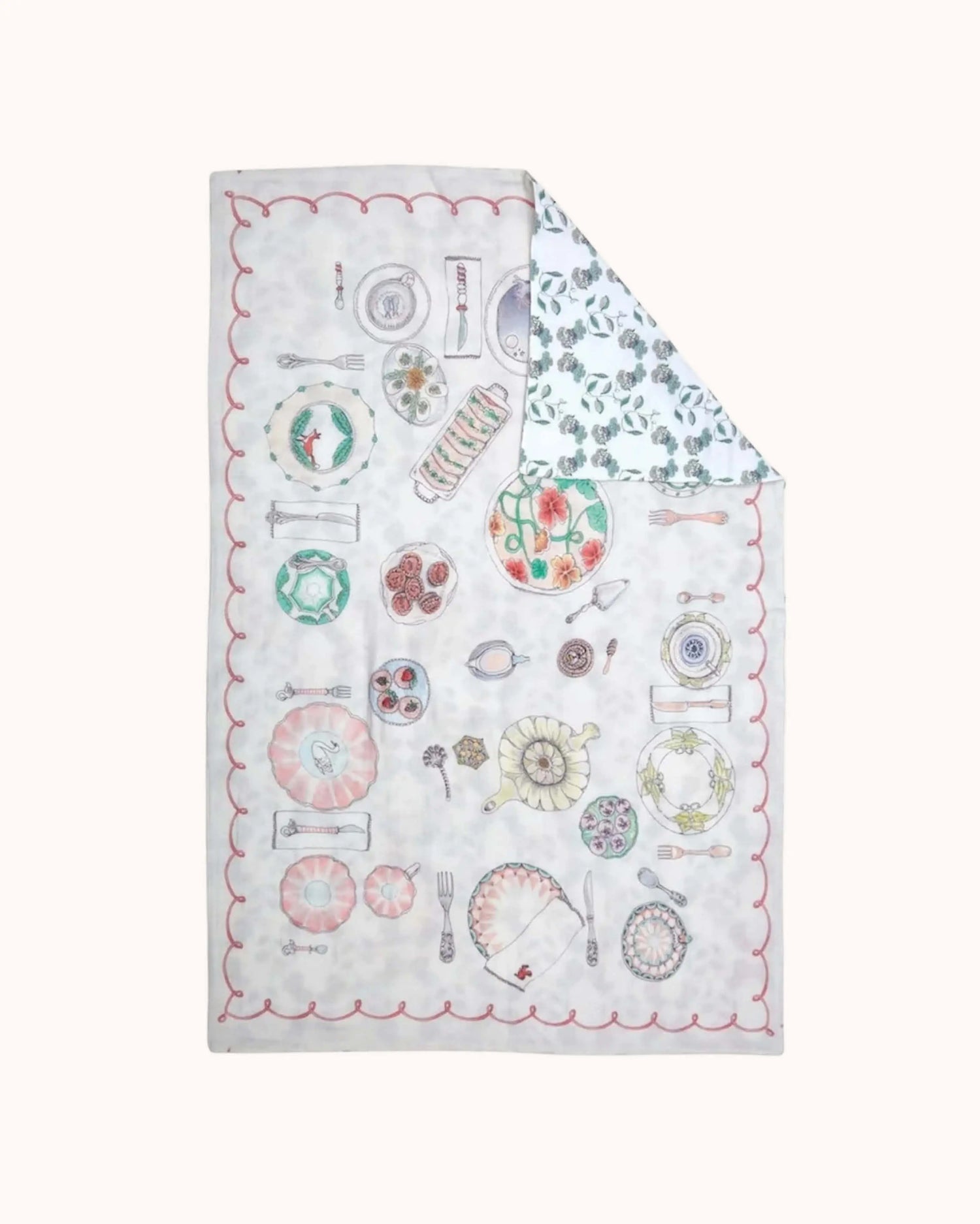 Reversible Baby Muslin Once Upon a Feast / Peas in a Pod