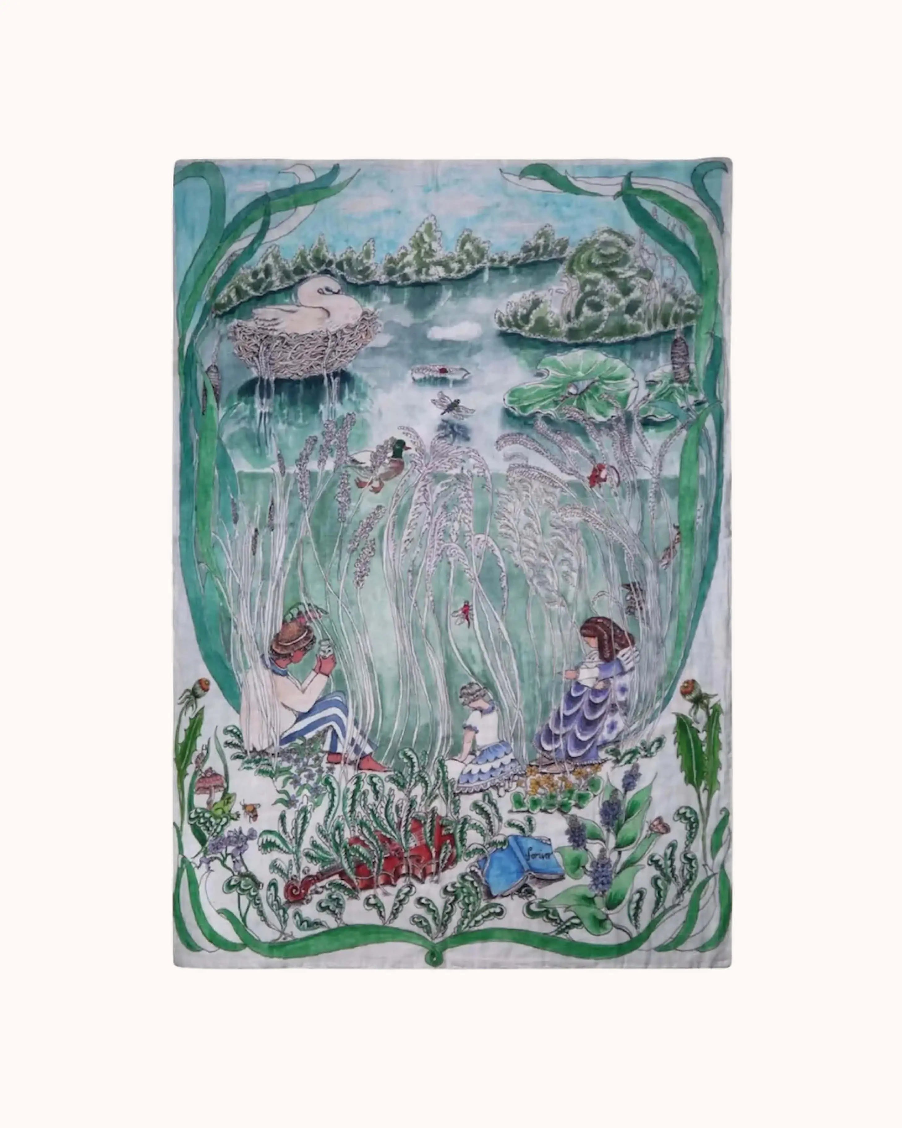 Reversible Baby Muslin The Pond Dance